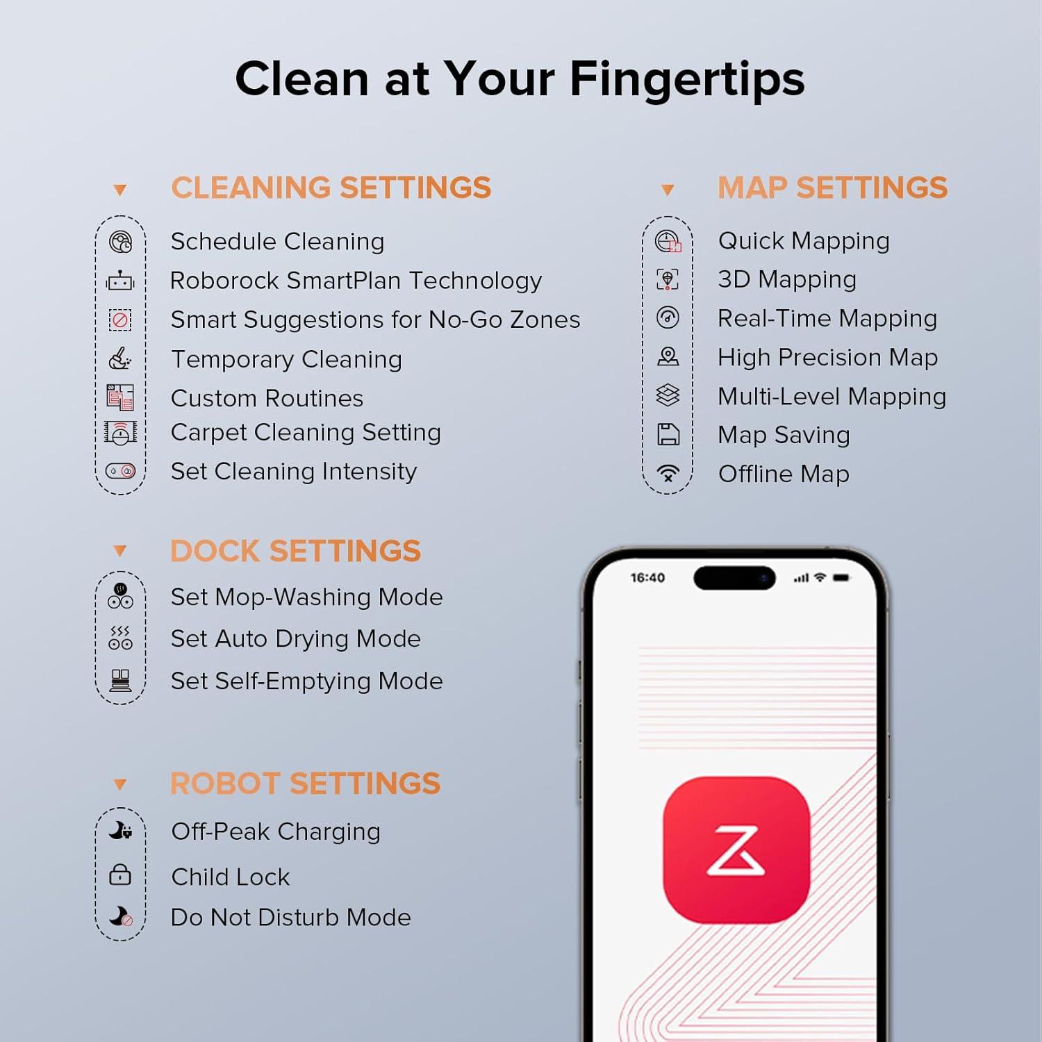 image:imageRoborock Qrevo Edge S5A Robot Vacuum and Mop 18500Pa ZeroTangling DuoDivide Main Brush FlexiArm Side Brush Hot Water Mop Washing amp SelfCleaning Warm Air Drying SelfEmptying WhiteQrevoEdgeS5A White