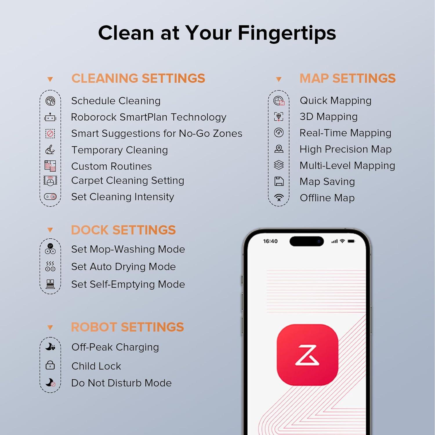 image:imageRoborock Qrevo Edge S5A Robot Vacuum and Mop 18500Pa ZeroTangling DuoDivide Main Brush FlexiArm Side Brush Hot Water Mop Washing amp SelfCleaning Warm Air Drying SelfEmptying WhiteQrevoEdgeS5A Black