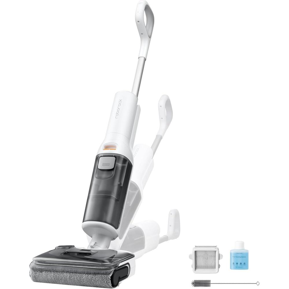 image:imageroborock F25 Ultra Steam Wet Dry Vacuum Cleaner 356F Steam Mop amp 187F Hot Water Cordless Vacuum Mop All in One Floor Washer with Blue Light 194F SelfCleaning 180 LayFlat AI Assitant WheelsF25 RT