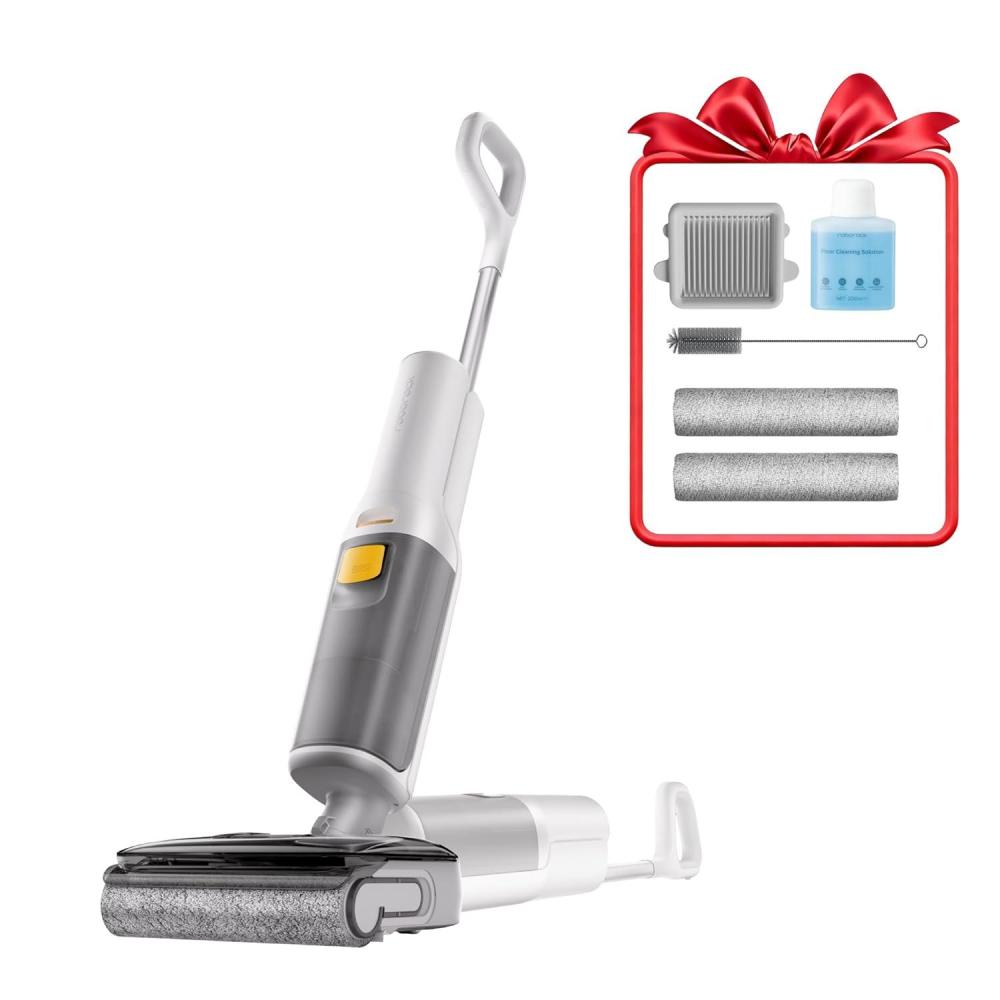 image:imageroborock F25 XT Wet Dry Vacuum Cleaner Cordless Vacuum Mop All in One for Hard Floor 20000Pa Hardwood Floor Cleaner with Zero Tangle 194F Hot Air Flash Drying Electric Mop 180 Lie Flat WiFiWet Dry Vacuum