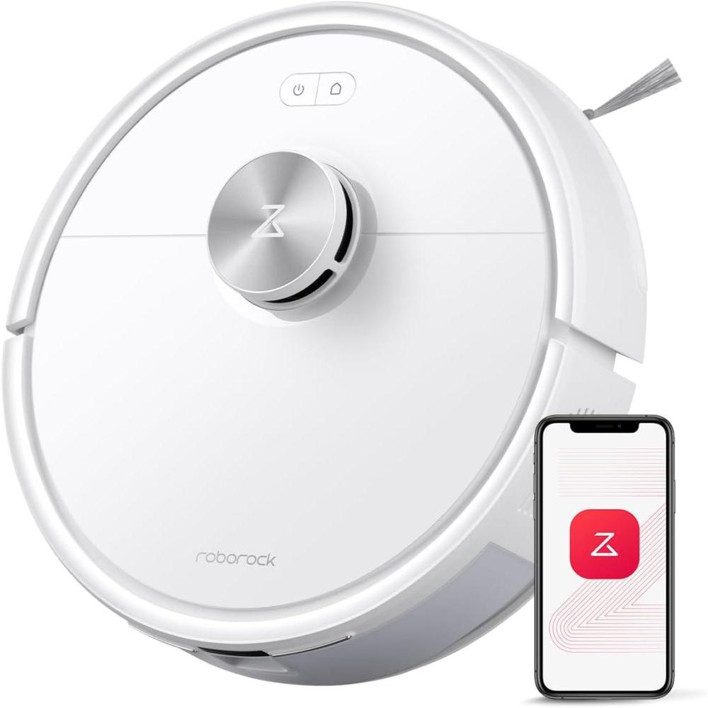 image:imageroborock Q10 S5 Robot Vacuum and Mop 10000Pa Suction Upgraded from Q8 max 70 Days SelfEmptying Obstacle Avoidance Sonic Mopping Dual AntiTangle Design Auto Mop Lifting Ideal for Pet HairQ7 M5 White