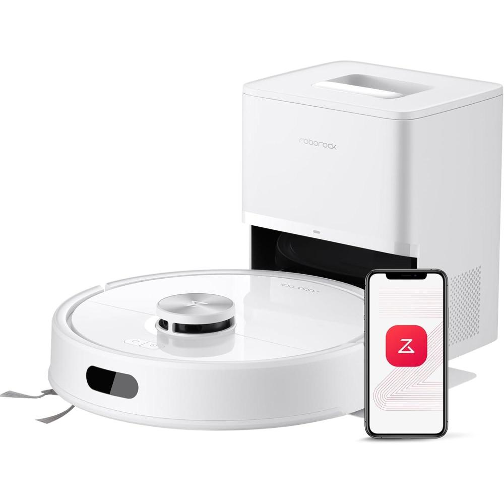 image:imageroborock Q7 L5 Robot Vacuum and Mop Combo 8000Pa Suction Upgraded from Q5 Pro Dual AntiTangle System LiDAR Navigation MultiLevel Mapping SelfCharging Robotic Vacuum Cleaner BlackQ7 M5 White