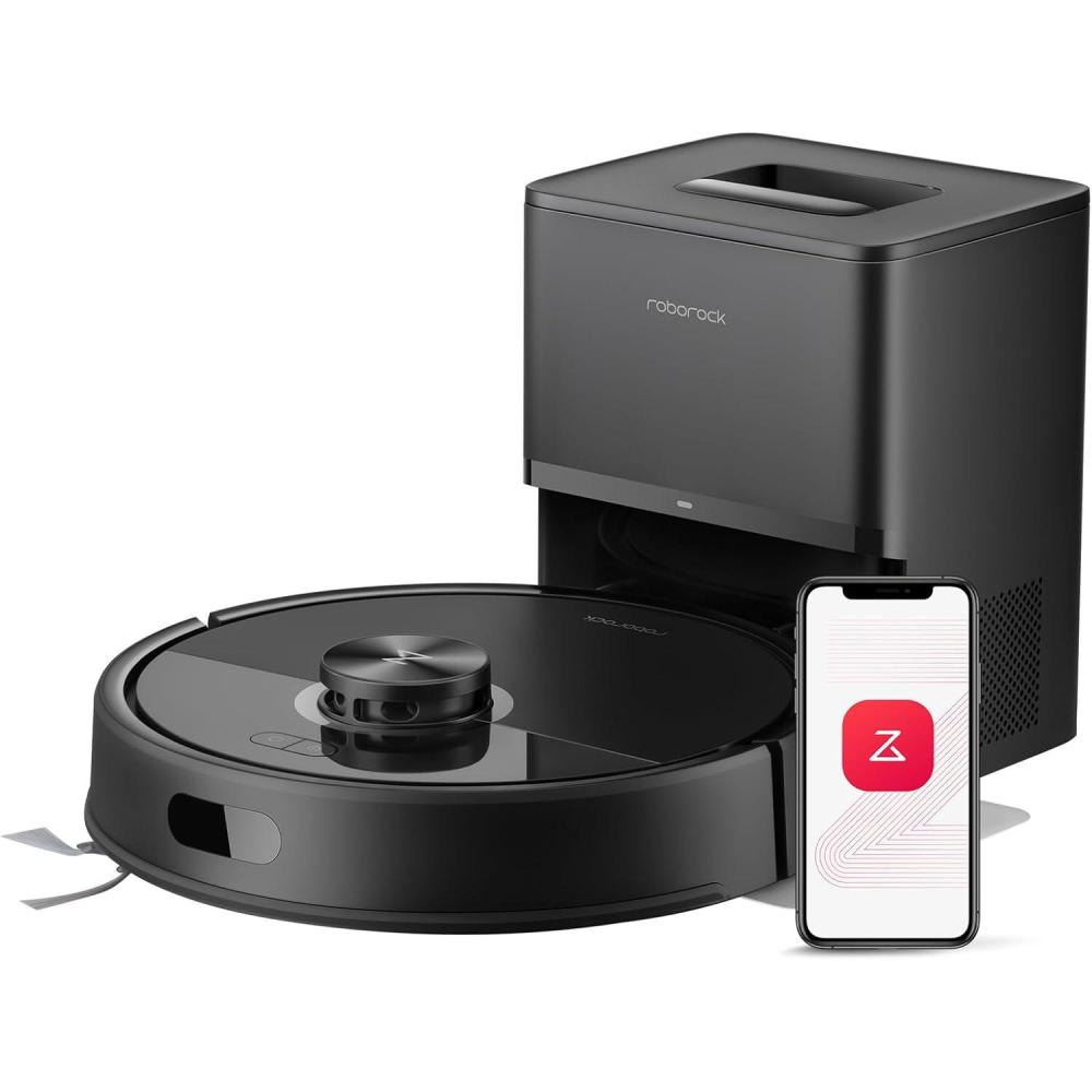 image:imageroborock Q7 L5 Robot Vacuum and Mop Combo 8000Pa Suction Upgraded from Q5 Pro Dual AntiTangle System LiDAR Navigation MultiLevel Mapping SelfCharging Robotic Vacuum Cleaner BlackQ7 M5 Black