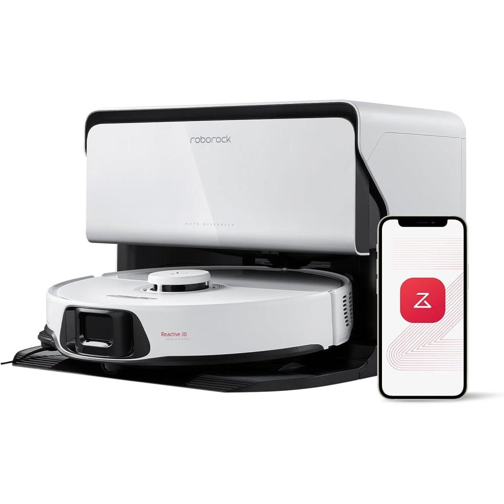image:imageroborock S8 Max Ultra with Auto Water Refilling and Drainage System Robot Vacuum and Mop FlexiArm Design Smart Dirt Detection SelfEmptying 8000Pa Suction for Various Floors Pet Hair WhiteS8 Max Ultra with RDS