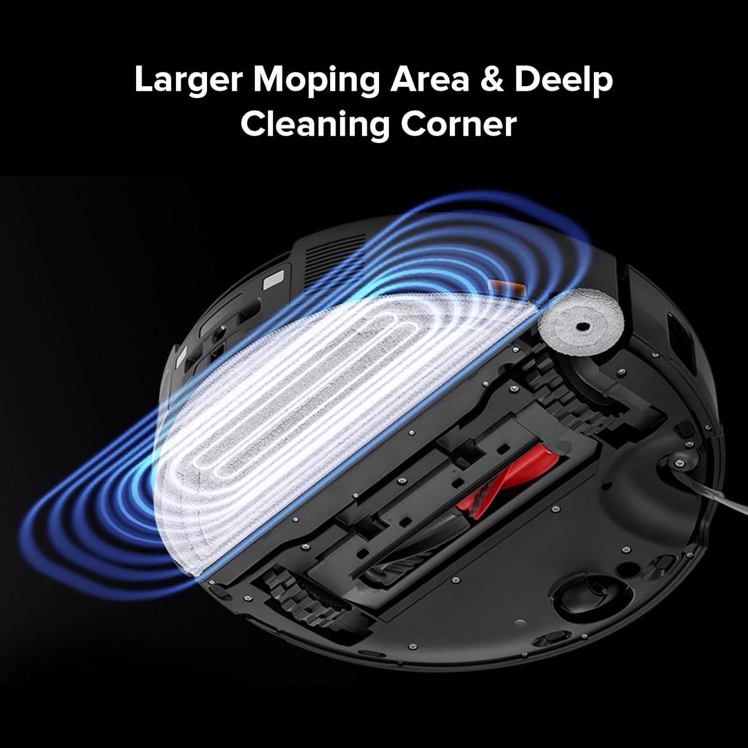 image:imageroborock 2 Pack Microfiber Mop Cloths and 2 Pack Edge Mop Cloths for Saros 10 Robot Vacuum Cleaner Mop Pad Replacement AccessoriesMop Cloth1