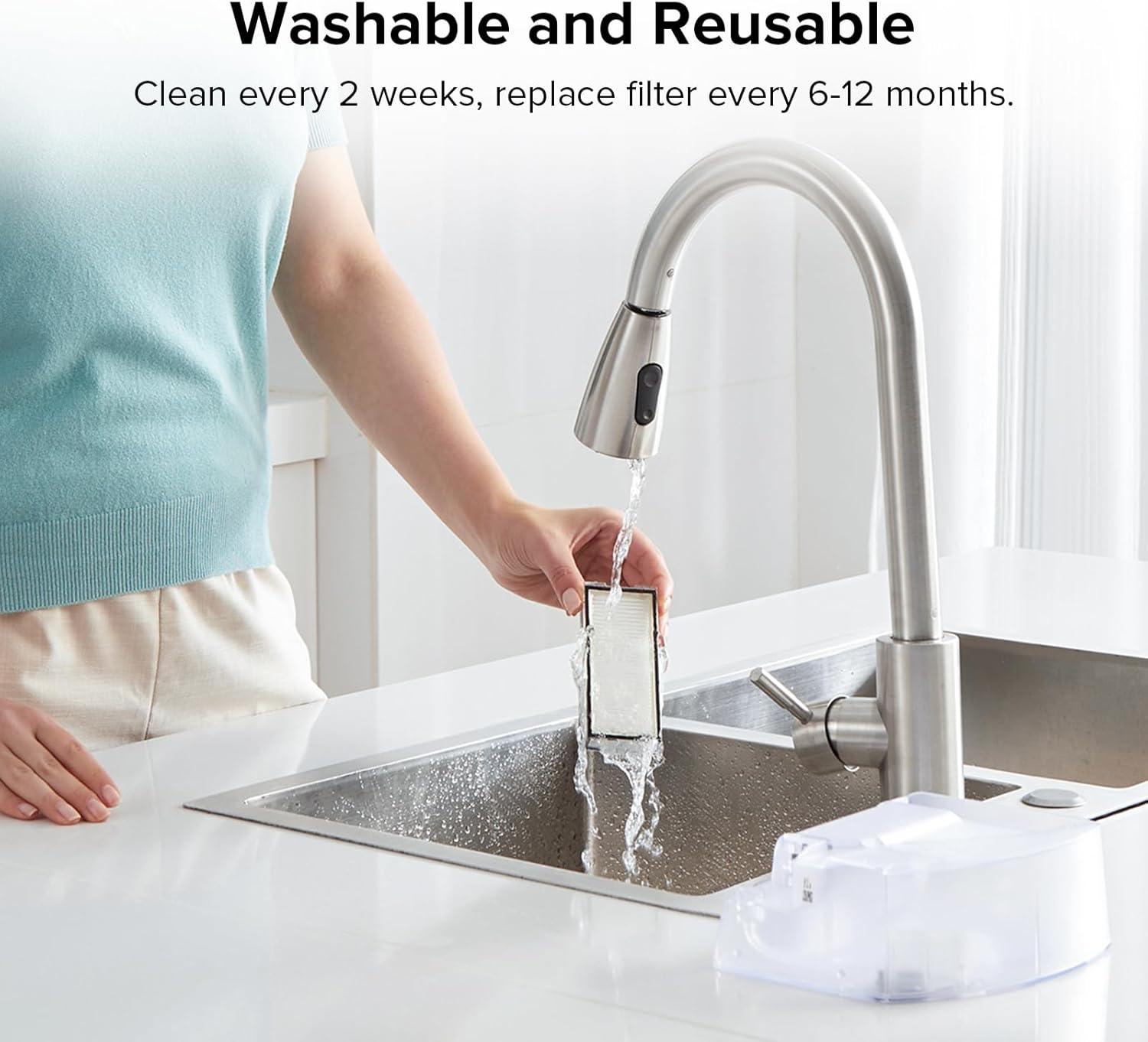 image:imageroborock 2 Pack Washable Filter for S8 MaxV Ultra S8 Max Ultra S8 MaxV Ultra with Auto Water Refilling and Drainage System Robot Vacuum Cleaners High Efficiency Filters Replacement PartsFilterE