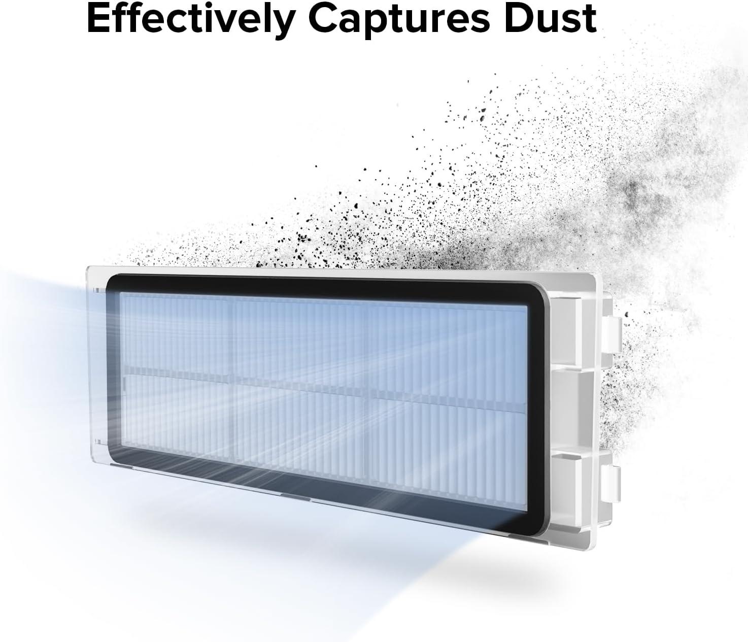 image:imageroborock 2 Pack Washable Filter for S8 MaxV Ultra S8 Max Ultra S8 MaxV Ultra with Auto Water Refilling and Drainage System Robot Vacuum Cleaners High Efficiency Filters Replacement PartsFilterD