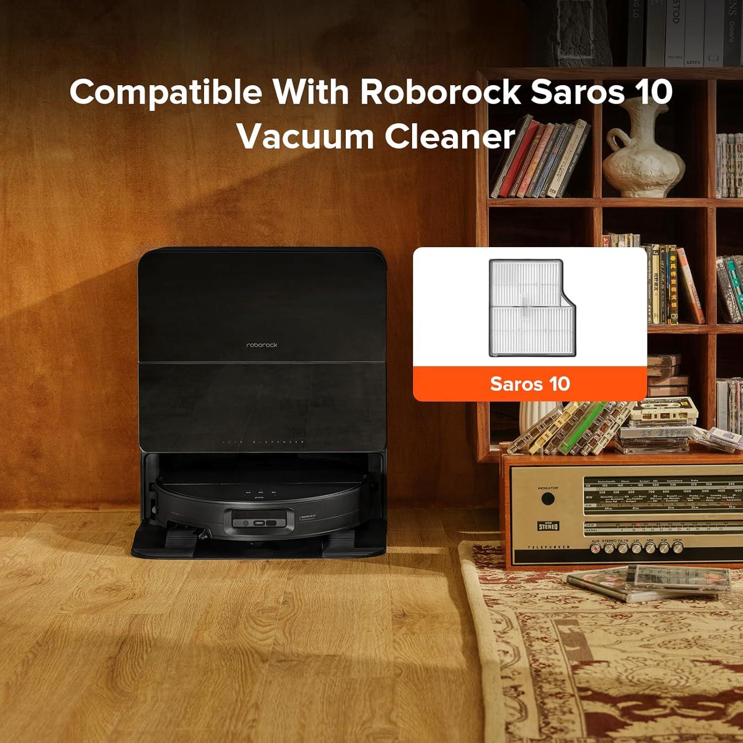 image:imageroborock 2 Pack Washable Filter for Saros 10 Robot Vacuum Cleaners HighEfficiency Filters Replacement Parts