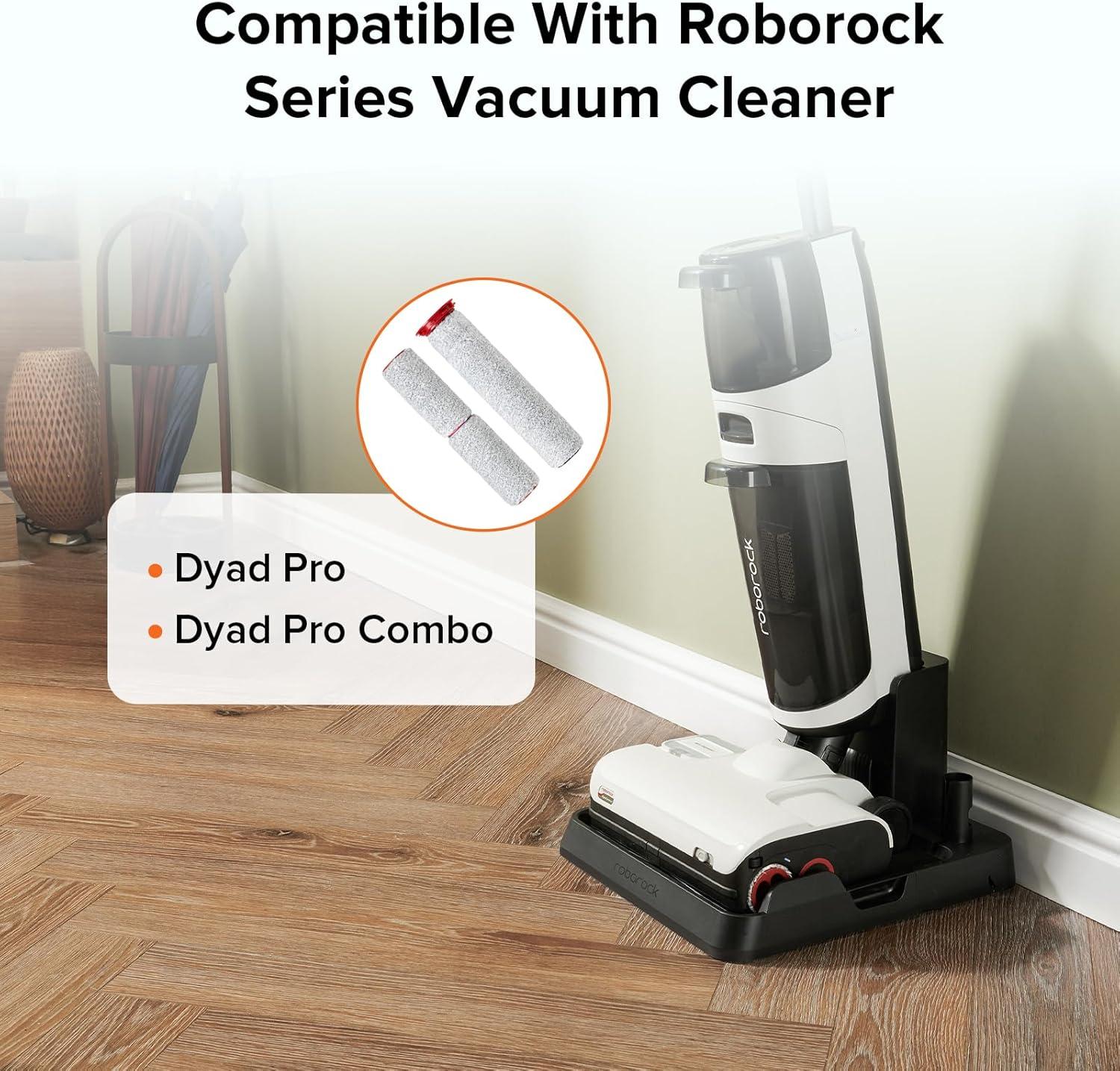 image:imageroborock 3 Pcs Soft Roller Brush for Dyad ProDyad Pro Combo Cordless Wet Dry Vacuum Cleaner Mop Vacuum Replacement Parts Accessory Kit