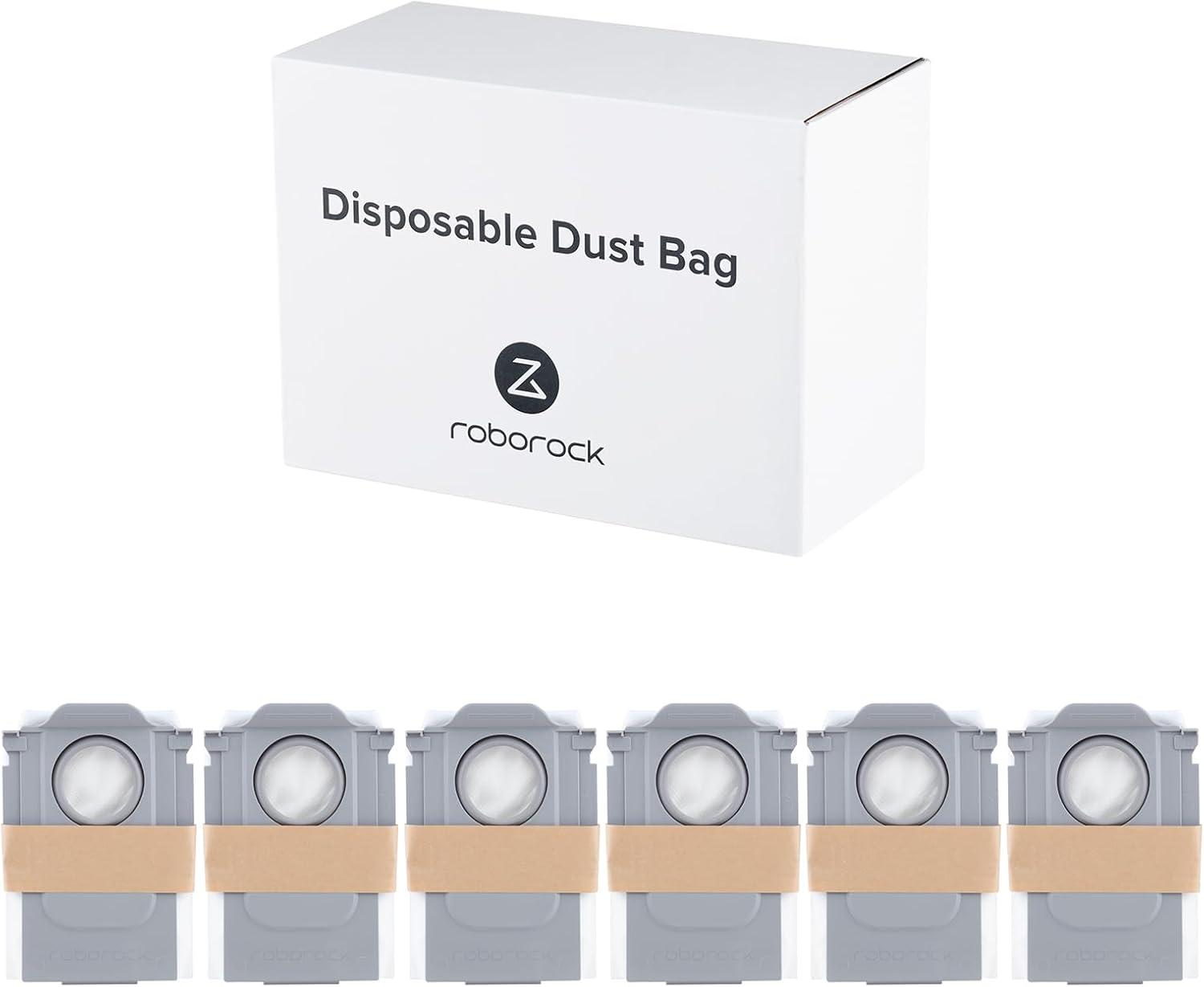 image:imageroborock 6 Packs Disposable Dust Bags for QV35A Saros10series QrevoEdgeS5A QrevoCurv2Flow QrevoCurv CurvX S5X QrevoSlim S8MaxVUltra S8MaxUltra QrevoMaxVQrevoEdge QRevo series Robot Vacuum1Dust Bag