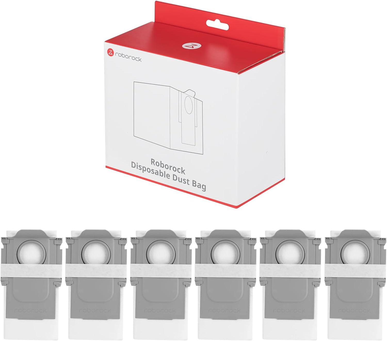 image:imageroborock 6 Packs Disposable Dust Bags for QV35A Saros10series QrevoEdgeS5A QrevoCurv2Flow QrevoCurv CurvX S5X QrevoSlim S8MaxVUltra S8MaxUltra QrevoMaxVQrevoEdge QRevo series Robot Vacuum2Dust Bag