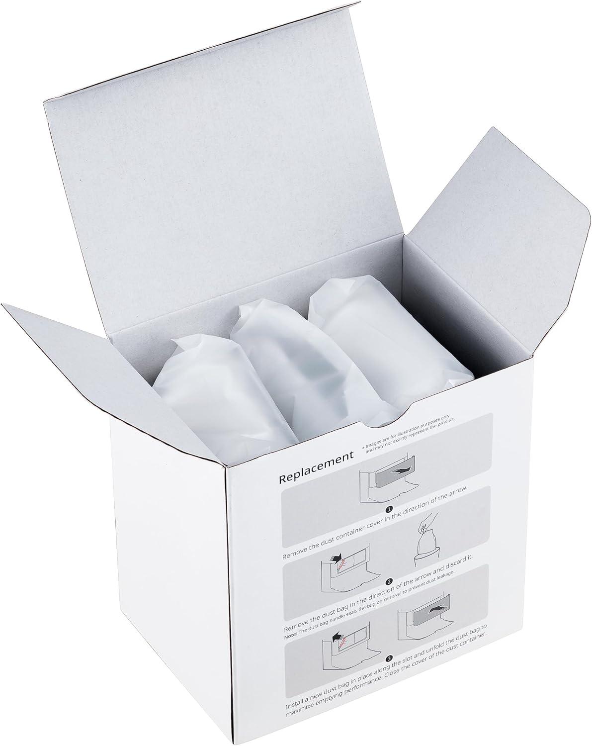 image:imageroborock 6 Packs Disposable Dust Bags for QV35A Saros10series QrevoEdgeS5A QrevoCurv2Flow QrevoCurv CurvX S5X QrevoSlim S8MaxVUltra S8MaxUltra QrevoMaxVQrevoEdge QRevo series Robot Vacuum4Dust Bag