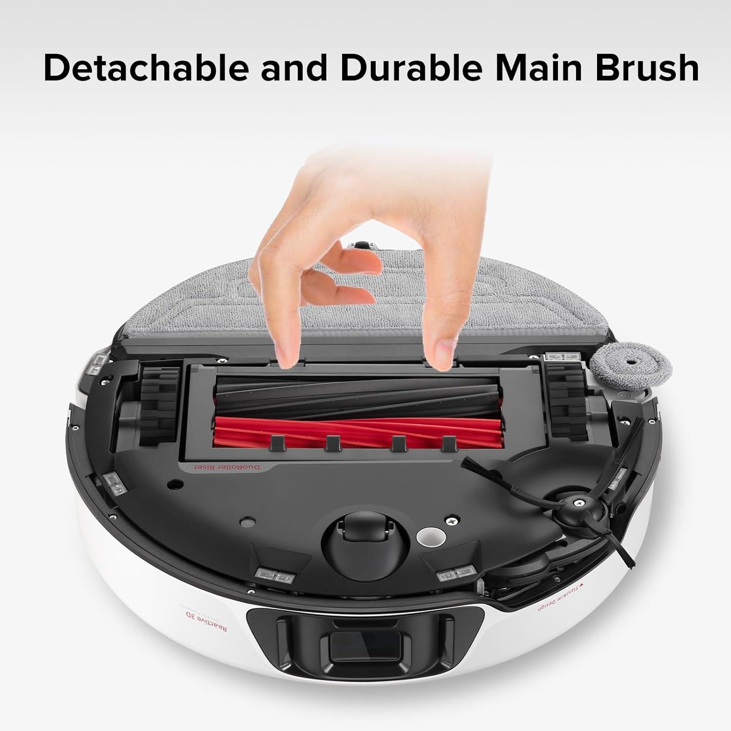 image:imageroborock Dual Main Brush Replacement for S8 MaxV Ultra S8 Max Ultra Robot Vacuum Cleaner Two Roller Brushes Included Roller Brush Accessories KitMain Brush5