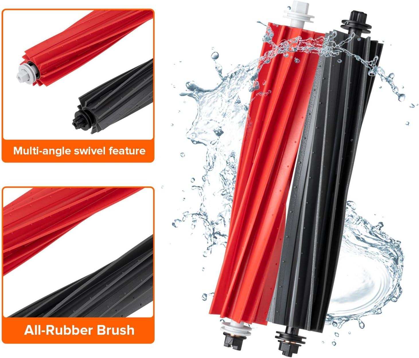 image:imageroborock Dual Main Brush Replacement for S8 MaxV Ultra S8 Max Ultra Robot Vacuum Cleaner Two Roller Brushes Included Roller Brush Accessories KitMain Brush3