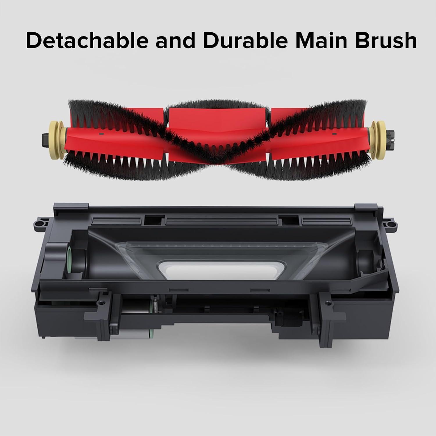 image:imageroborock Dual Main Brush Replacement for S8 MaxV Ultra S8 Max Ultra Robot Vacuum Cleaner Two Roller Brushes Included Roller Brush Accessories KitMain Brush2