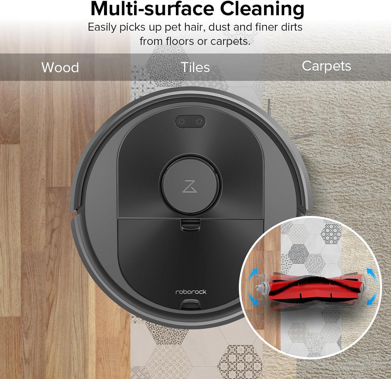 image:imageroborock Dual Main Brush Replacement for S8 MaxV Ultra S8 Max Ultra Robot Vacuum Cleaner Two Roller Brushes Included Roller Brush Accessories KitMain Brush2