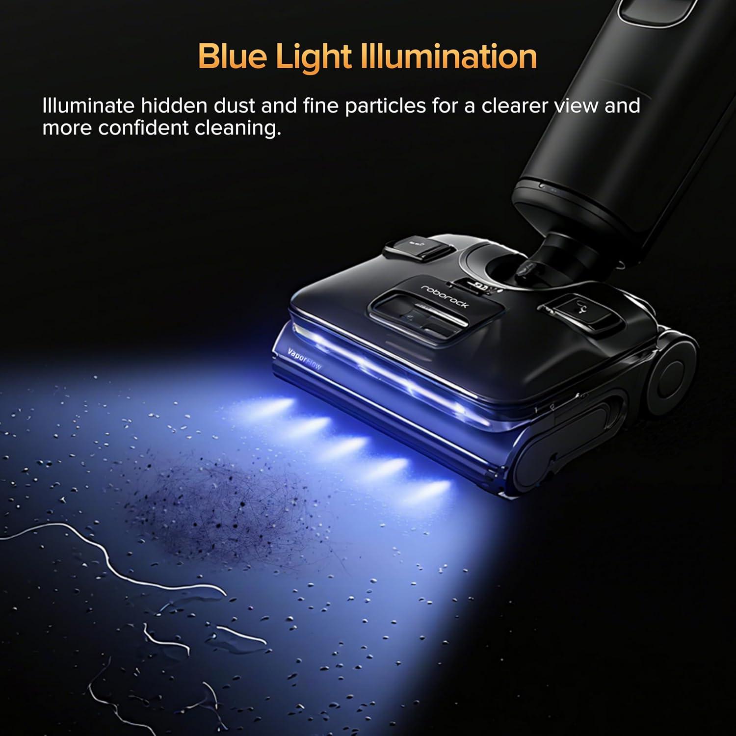 image:imageroborock F25 Ultra Steam Wet Dry Vacuum Cleaner 356F Steam Mop amp 187F Hot Water Cordless Vacuum Mop All in One Floor Washer with Blue Light 194F SelfCleaning 180 LayFlat AI Assitant WheelsF25 Ultra