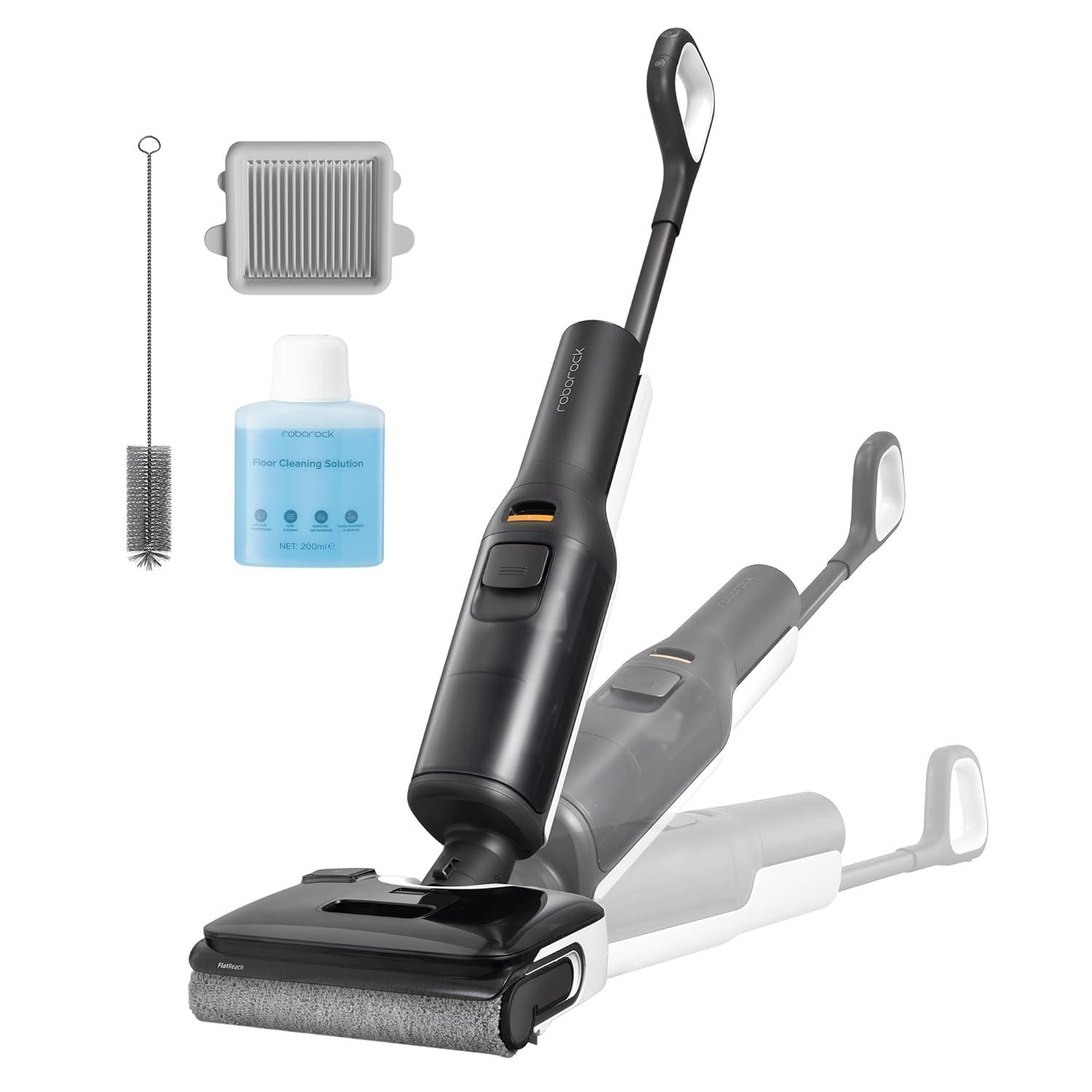 image:imageroborock F25 XT Wet Dry Vacuum Cleaner Cordless Vacuum Mop All in One for Hard Floor 20000Pa Hardwood Floor Cleaner with Zero Tangle 194F Hot Air Flash Drying Electric Mop 180 Lie Flat WiFiWet Dry Vacuum