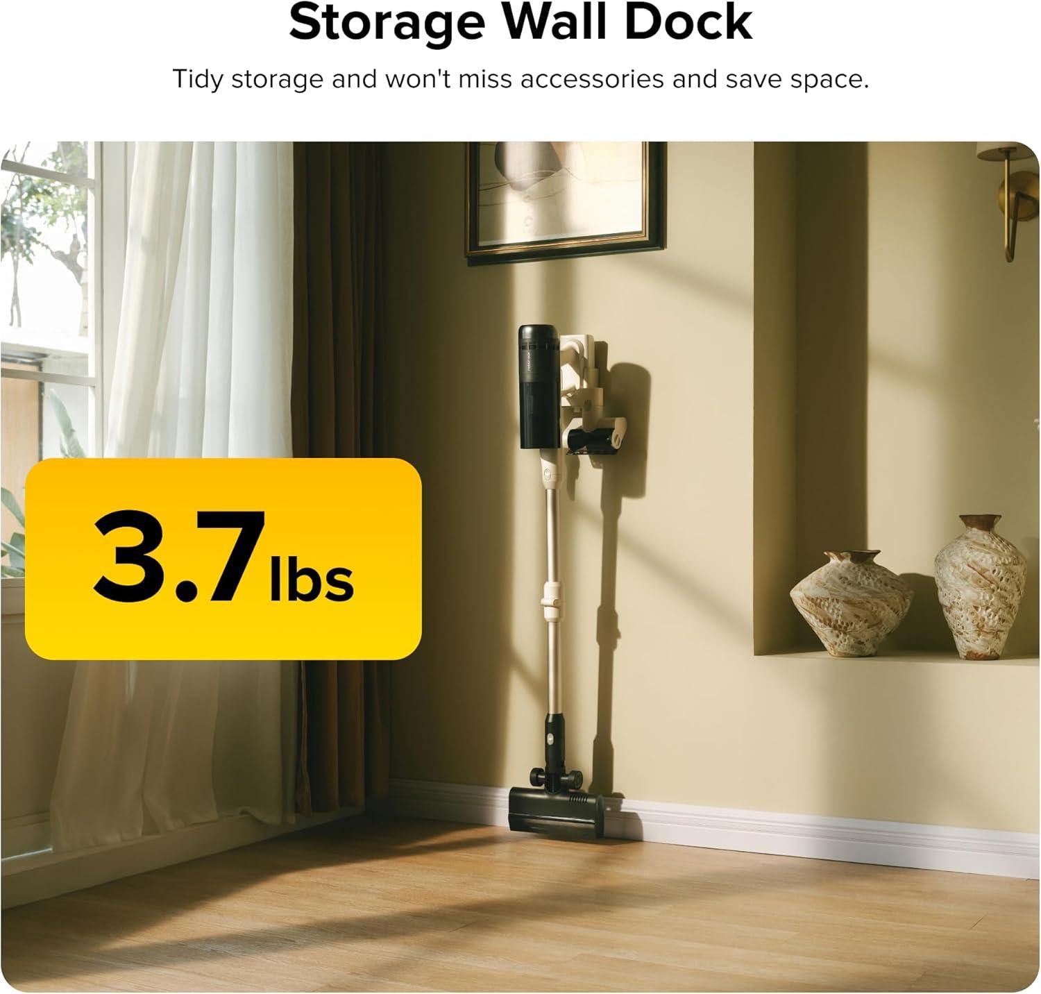 image:imageroborock H60 Ultra Cordless Stick Vacuum Cleaners Upgraded 210AW Suction Stick Vacuum with 90Min Runtime 90 Bendable Tube LED Dust Detection Vacuum Cleaner for Carpets Hard Floors amp Pet HairH60 Pro