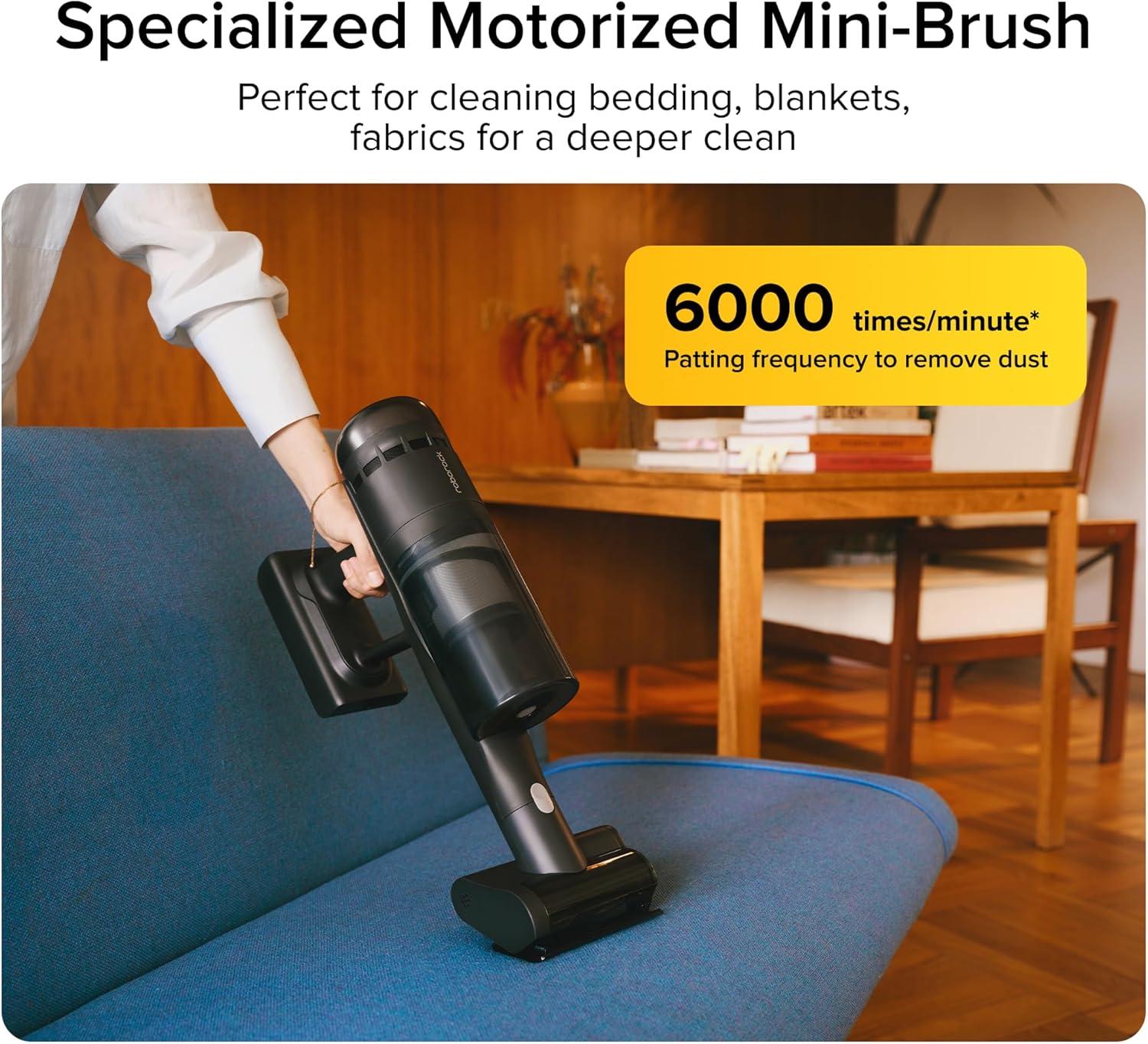 image:imageroborock H60 Ultra Cordless Stick Vacuum Cleaners Upgraded 210AW Suction Stick Vacuum with 90Min Runtime 90 Bendable Tube LED Dust Detection Vacuum Cleaner for Carpets Hard Floors amp Pet HairH60 Ultra