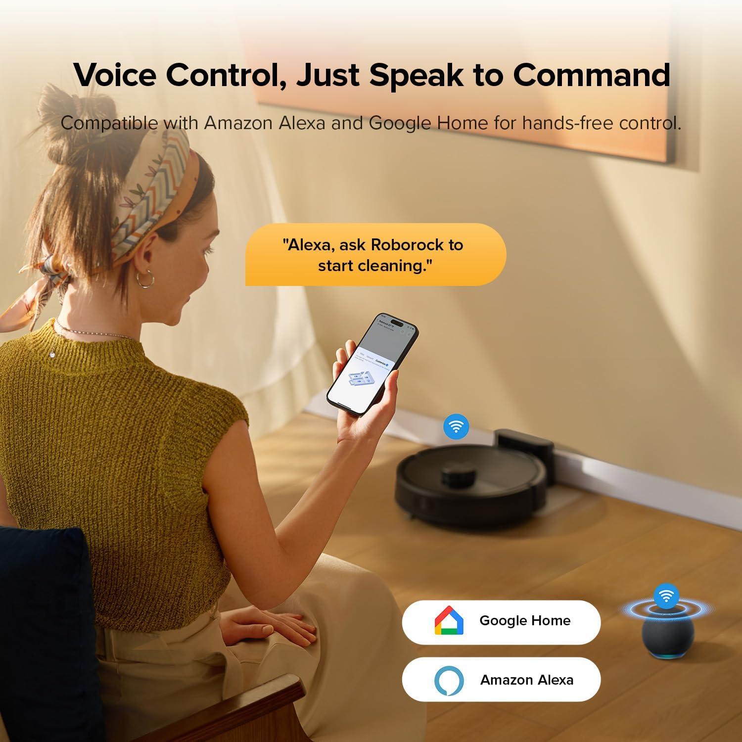 image:imageroborock Q10 S5 Robot Vacuum and Mop 10000Pa Suction Upgraded from Q8 max 70 Days SelfEmptying Obstacle Avoidance Sonic Mopping Dual AntiTangle Design Auto Mop Lifting Ideal for Pet HairQ7 M5 Black