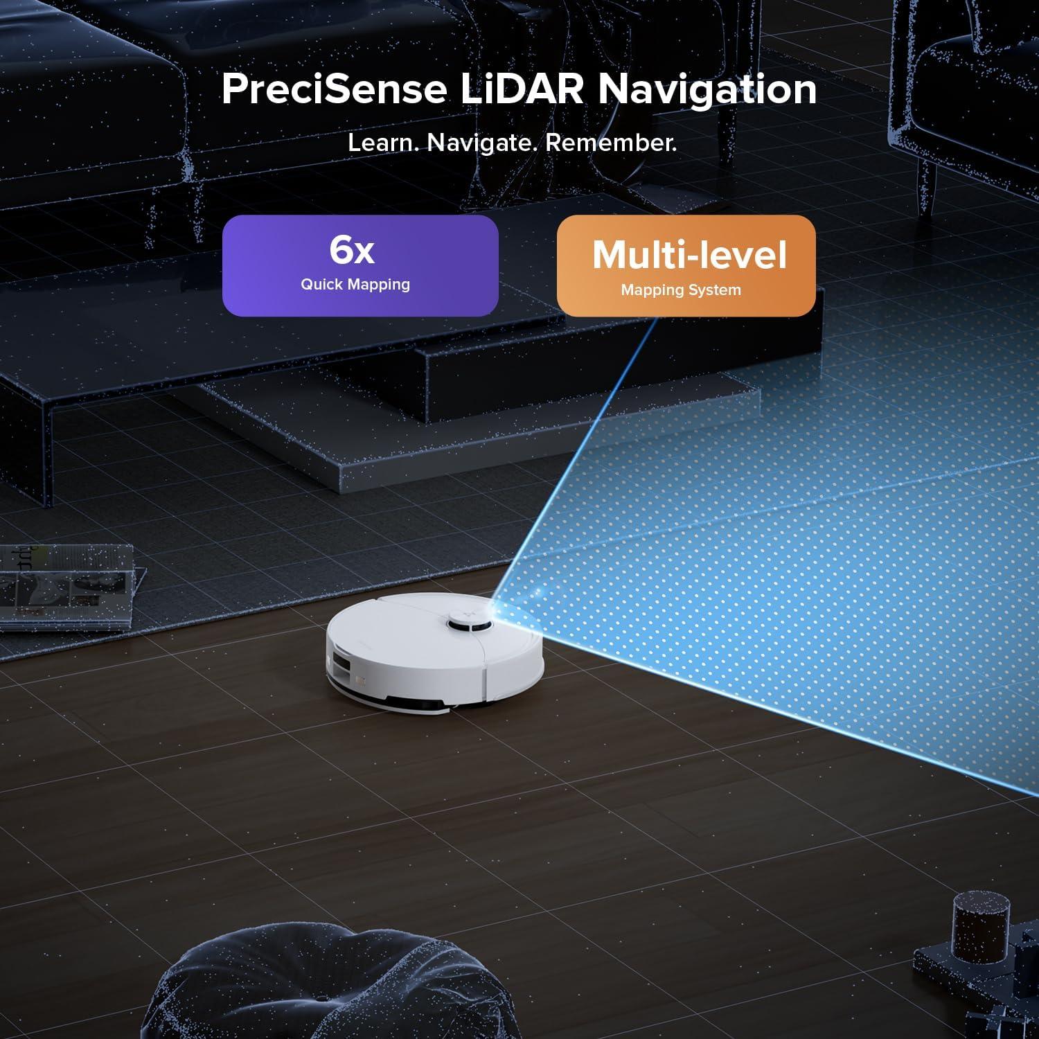 image:imageroborock Q10 S5 Robot Vacuum and Mop 10000Pa Suction Upgraded from Q8 max 70 Days SelfEmptying Obstacle Avoidance Sonic Mopping Dual AntiTangle Design Auto Mop Lifting Ideal for Pet Hair