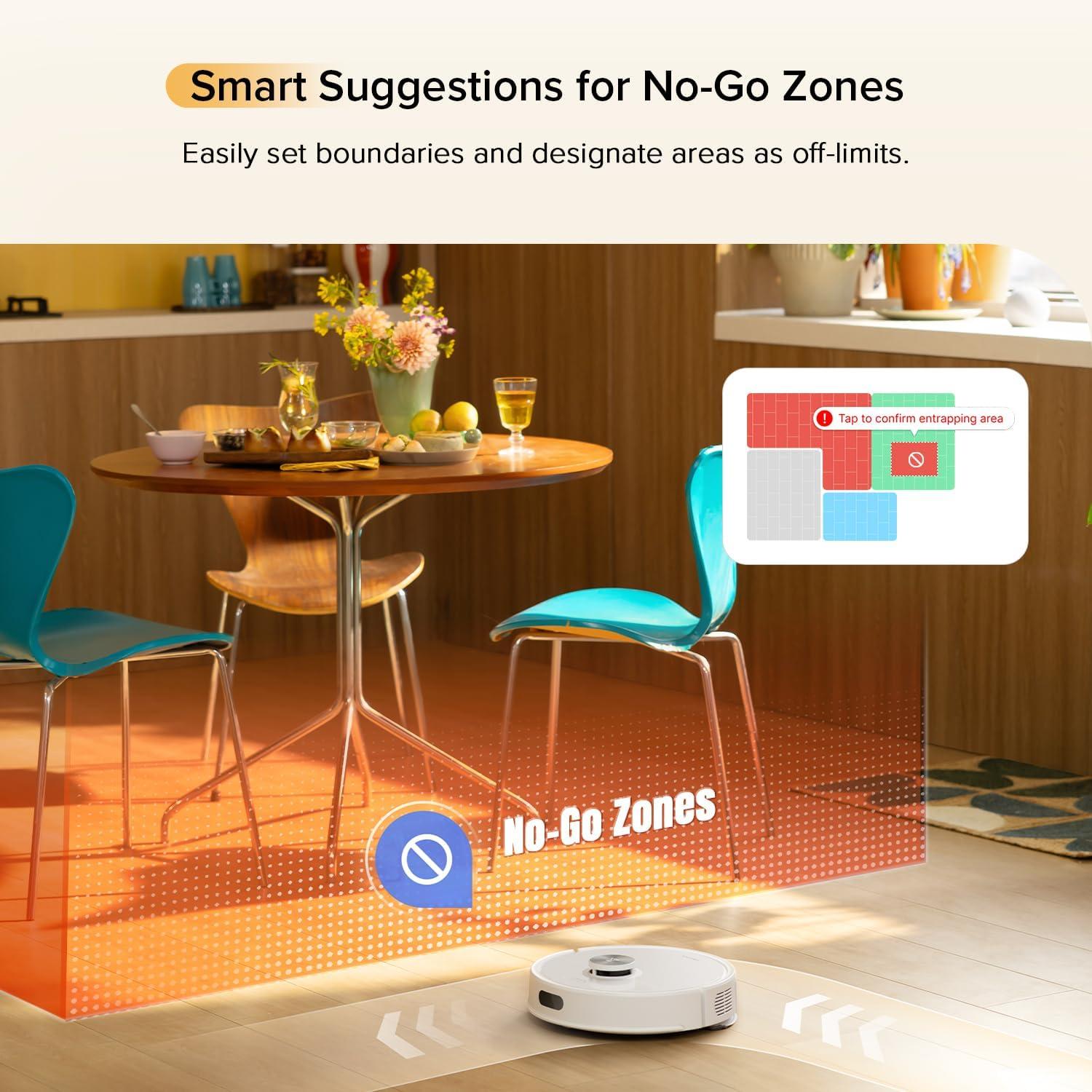image:imageroborock Q10 S5 Robot Vacuum and Mop 10000Pa Suction Upgraded from Q8 max 70 Days SelfEmptying Obstacle Avoidance Sonic Mopping Dual AntiTangle Design Auto Mop Lifting Ideal for Pet HairQ7 M5 White
