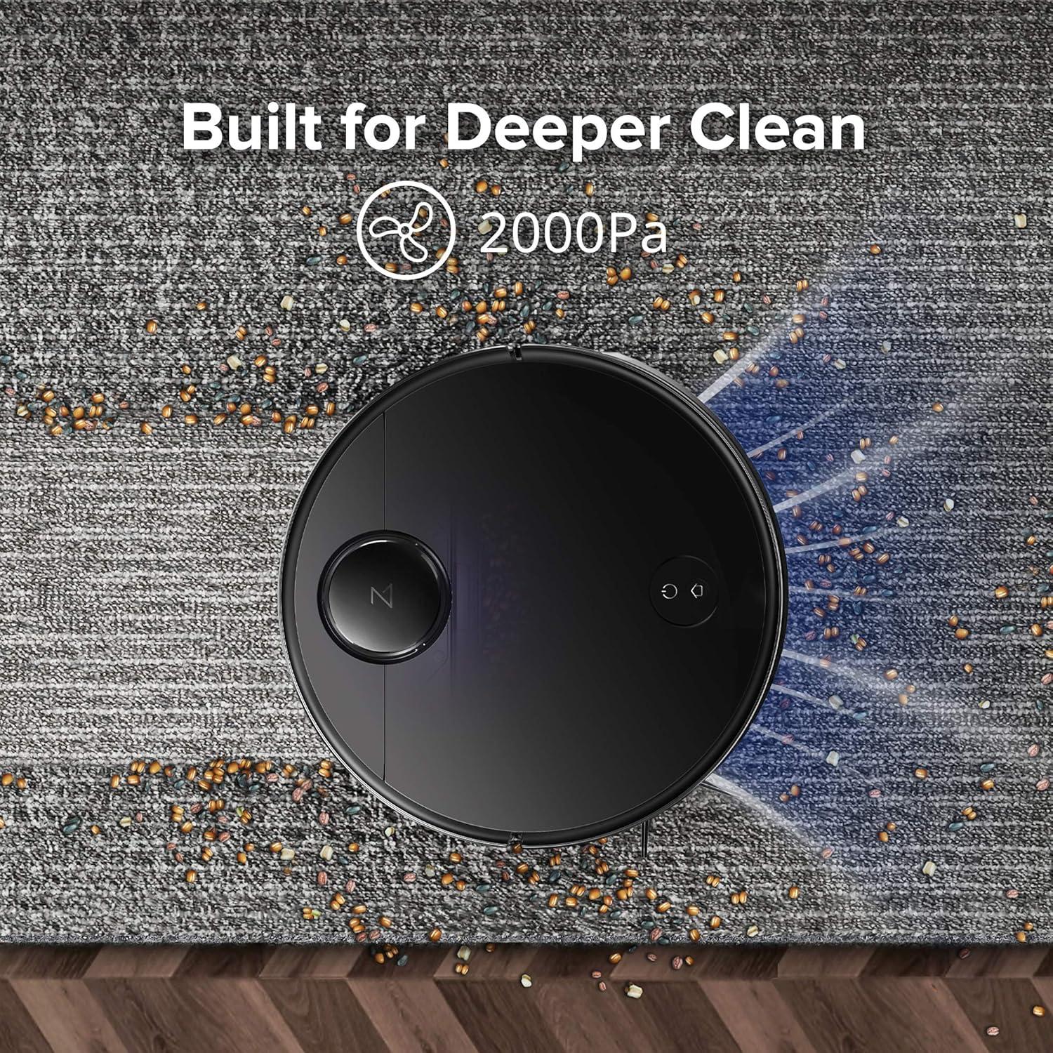 image:imageroborock Q10 S5 Robot Vacuum and Mop 10000Pa Suction Upgraded from Q8 max 70 Days SelfEmptying Obstacle Avoidance Sonic Mopping Dual AntiTangle Design Auto Mop Lifting Ideal for Pet HairS4