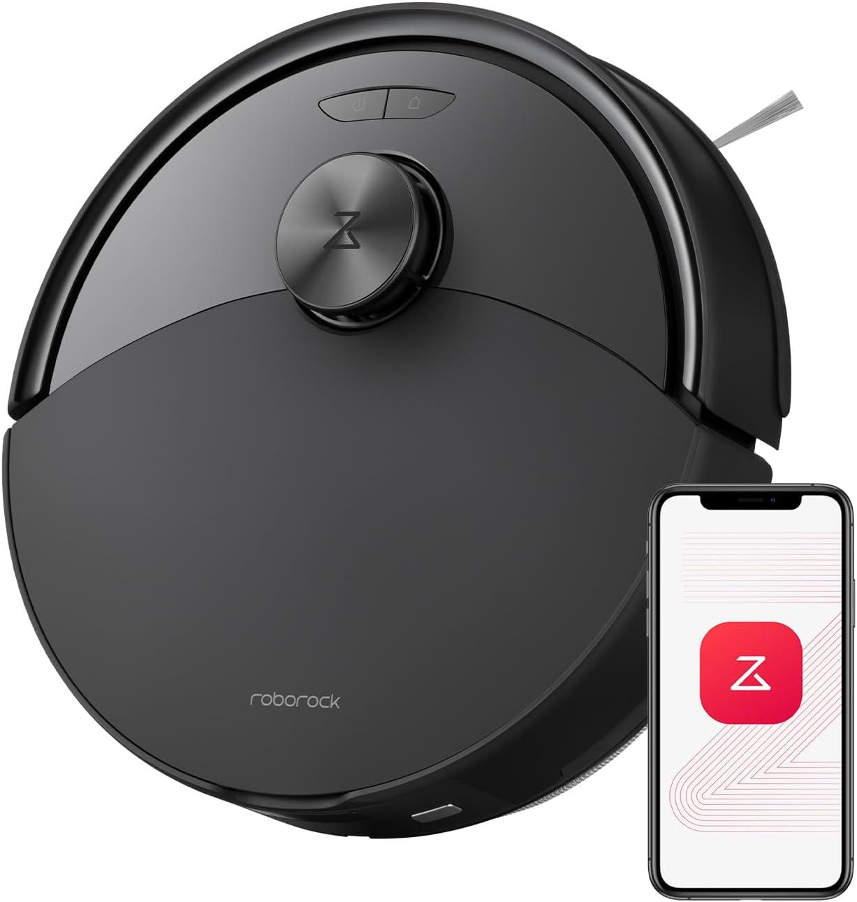 image:imageroborock Q10 S5 Robot Vacuum and Mop Cleaner 10000Pa HyperForce Suction Dual AntiTangle System AutoLifting Mop ReactiveTech Obstacle Avoidance App Control for Pet Hair and Carpet BlackBlack