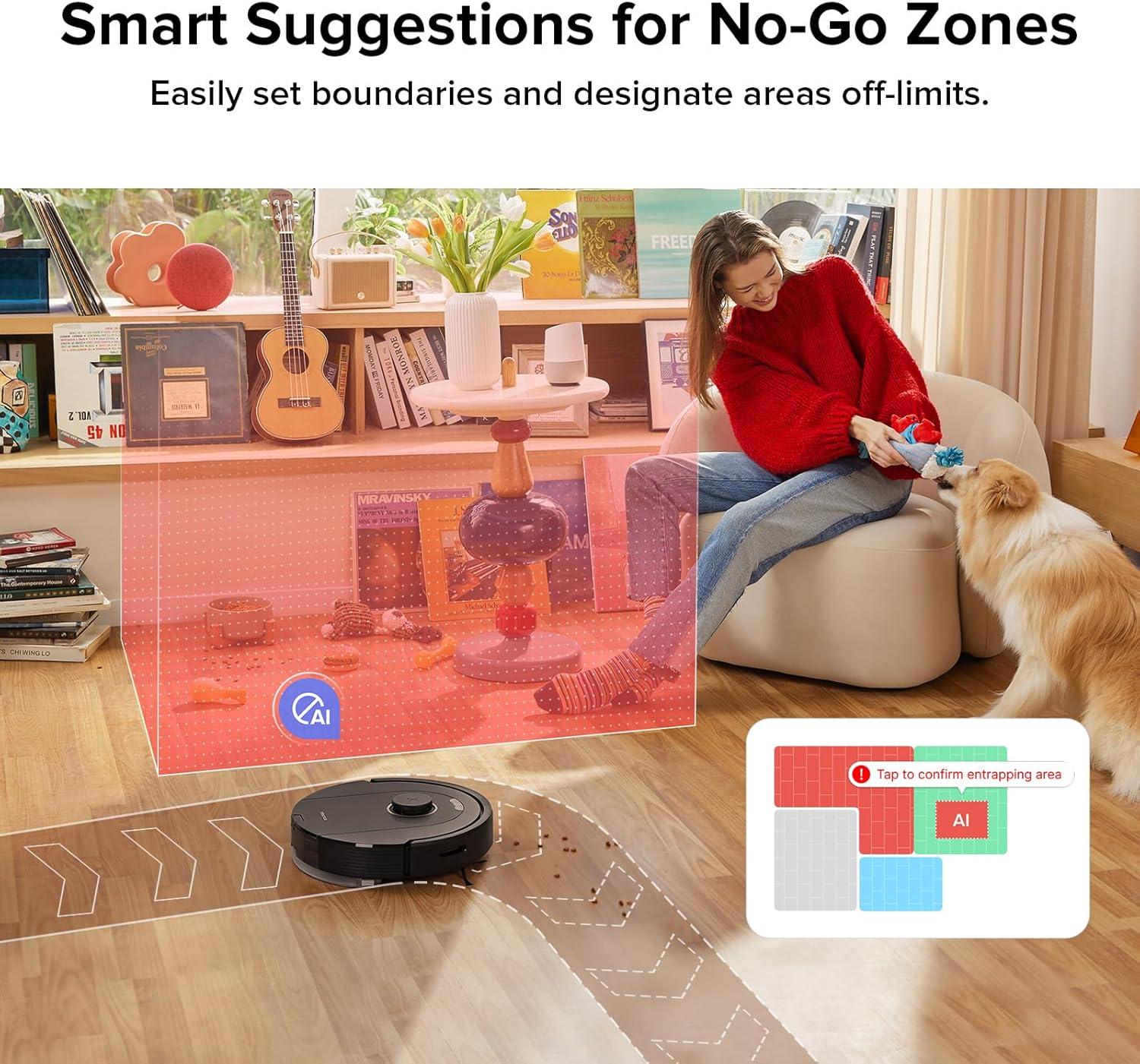 image:imageroborock Q10 X5 Robot Vacuum and Mop Combo 10000 Pa HyperForce Dual AntiTangle System Auto Mop Lifting JawScrapers Brush amp HighIntensity Mop Reactive Tech Obstacle Avoidance PreciSense LiDARQ5 Pro Black