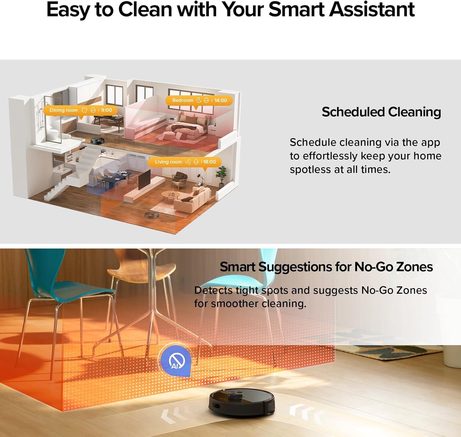image:imageroborock Q7 L5 Robot Vacuum and Mop Combo 8000Pa Suction Upgraded from Q5 Pro Dual AntiTangle System LiDAR Navigation MultiLevel Mapping SelfCharging Robotic Vacuum Cleaner BlackQ7 M5 Black
