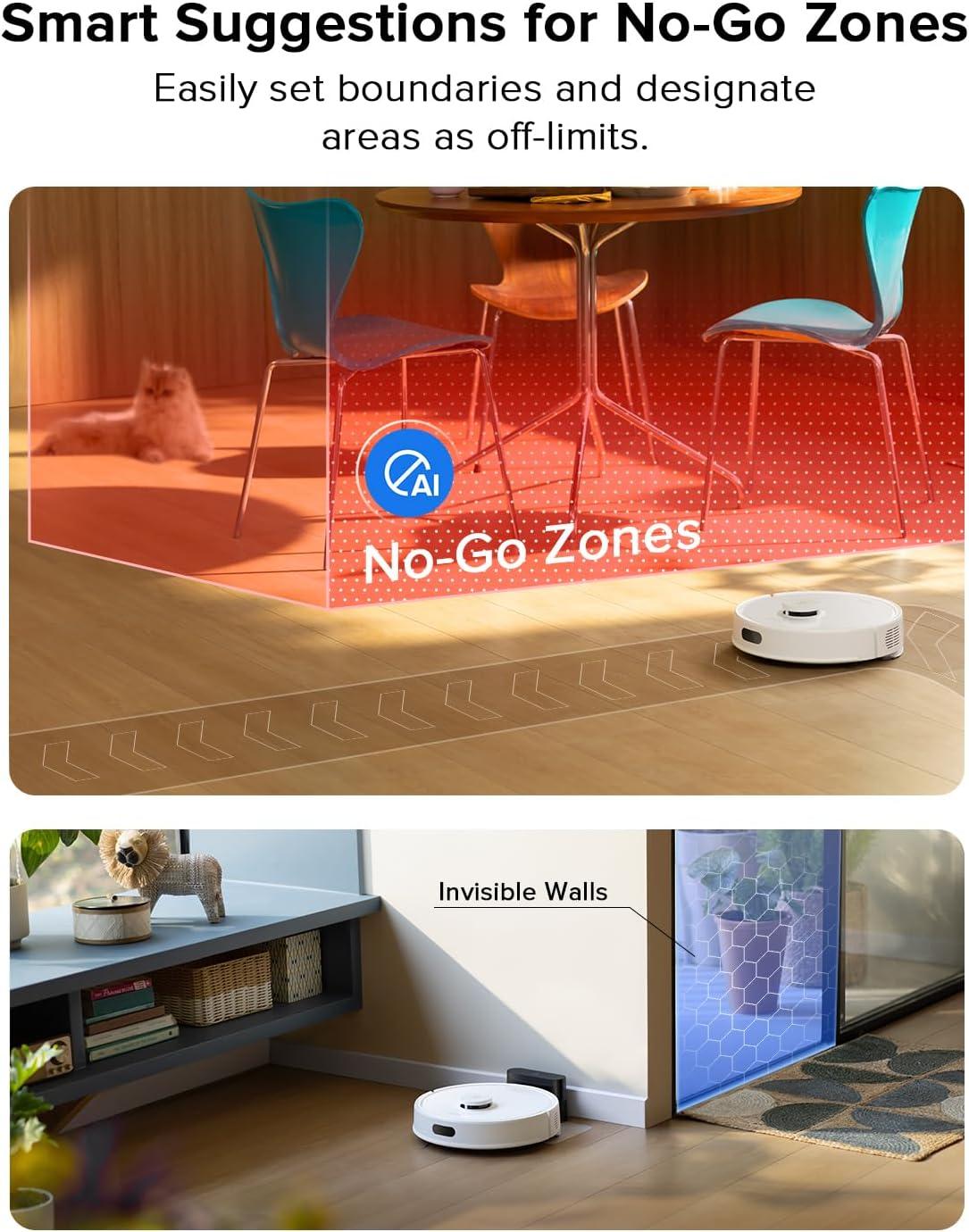 image:imageroborock Q7 L5 Robot Vacuum and Mop Combo 8000Pa Suction Upgraded from Q5 Pro Dual AntiTangle System LiDAR Navigation MultiLevel Mapping SelfCharging Robotic Vacuum Cleaner BlackQ7 L5 White