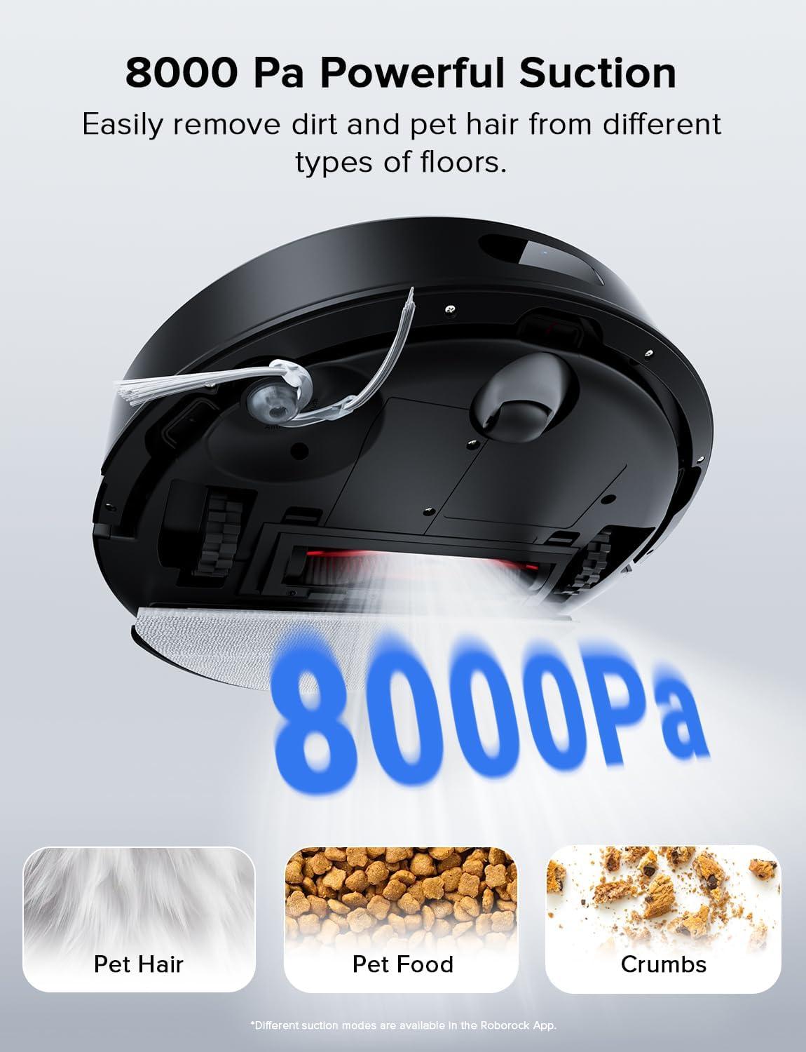 image:imageroborock Q7 L5 Robot Vacuum and Mop Combo 8000Pa Suction Upgraded from Q5 Pro Dual AntiTangle System LiDAR Navigation MultiLevel Mapping SelfCharging Robotic Vacuum Cleaner BlackQ7 L5 Black