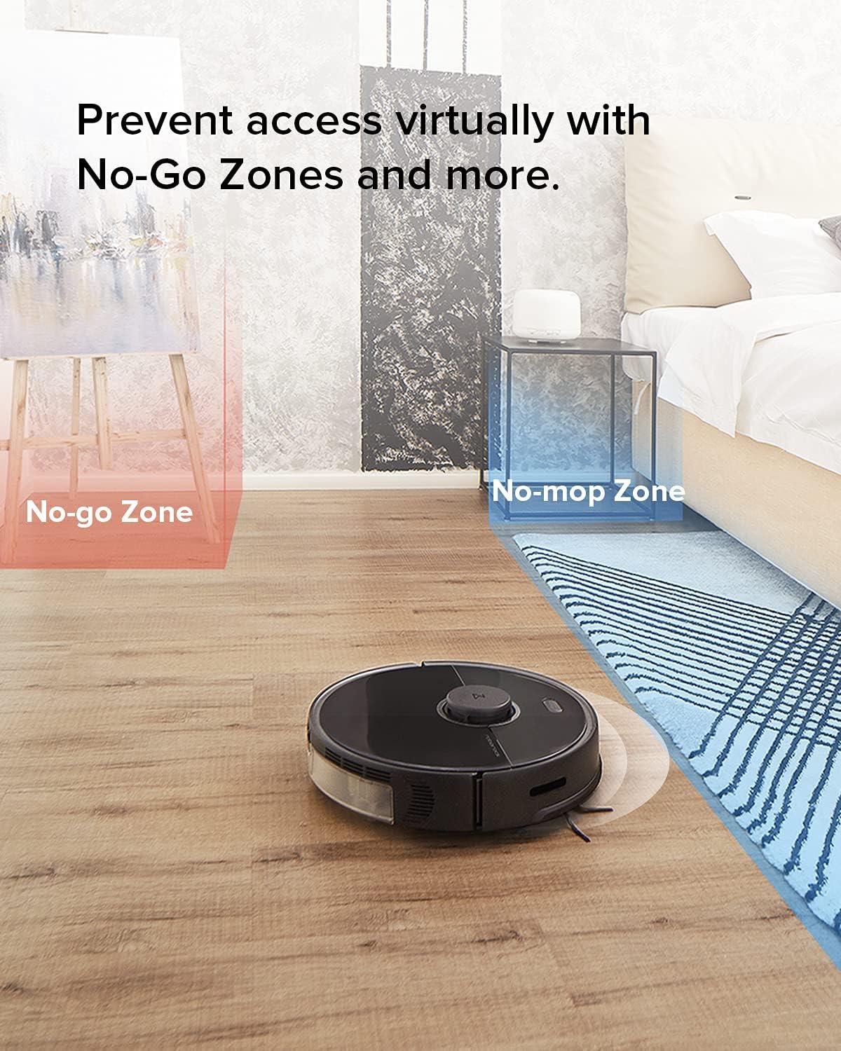 image:imageroborock Q7 L5 Robot Vacuum and Mop Combo 8000Pa Suction Upgraded from Q5 Pro Dual AntiTangle System LiDAR Navigation MultiLevel Mapping SelfCharging Robotic Vacuum Cleaner BlackS5 MAX Gray