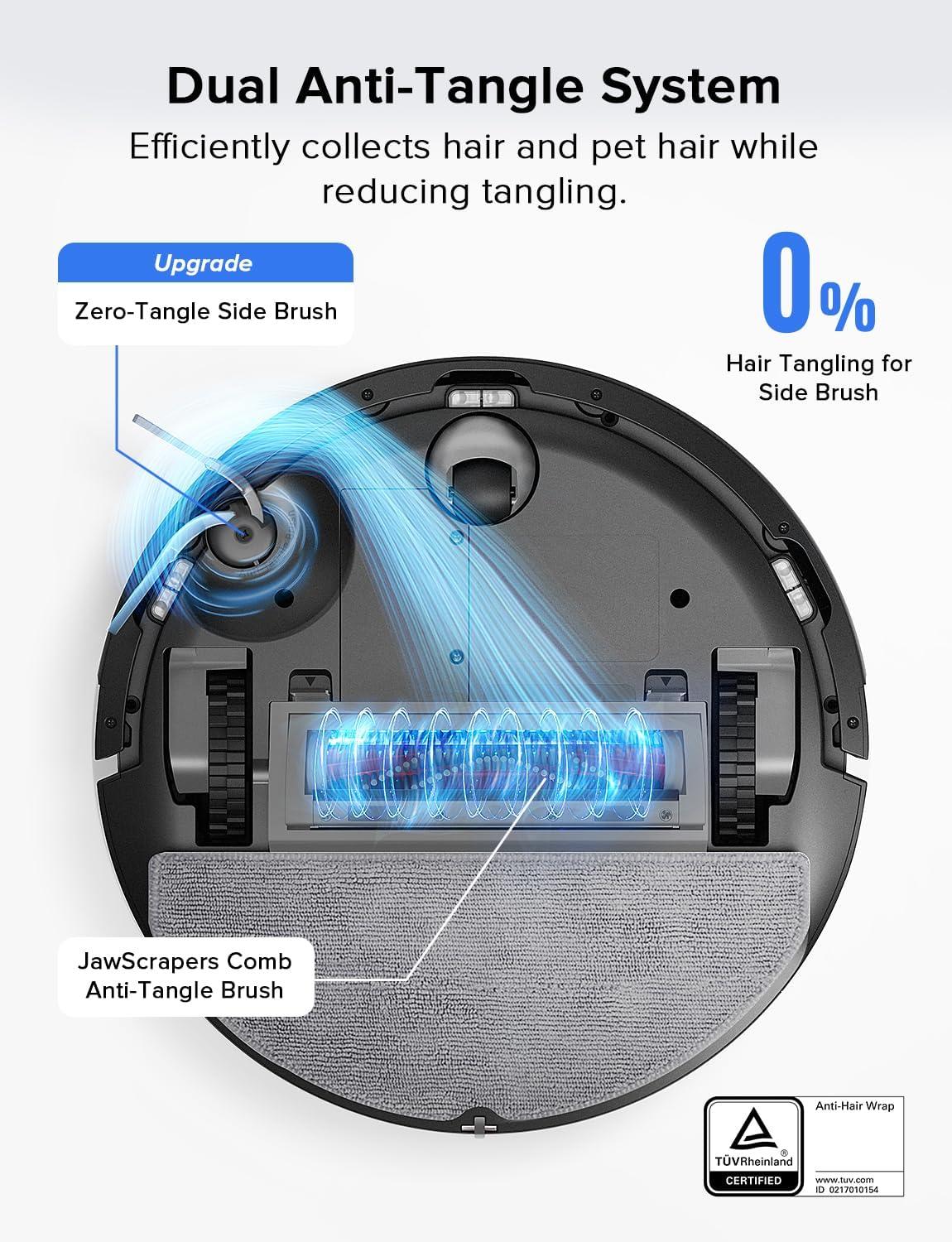 image:imageroborock Q7 L5 Robot Vacuum and Mop Combo 8000Pa Suction Upgraded from Q5 Pro Dual AntiTangle System LiDAR Navigation MultiLevel Mapping SelfCharging Robotic Vacuum Cleaner BlackQ7 L5 Black