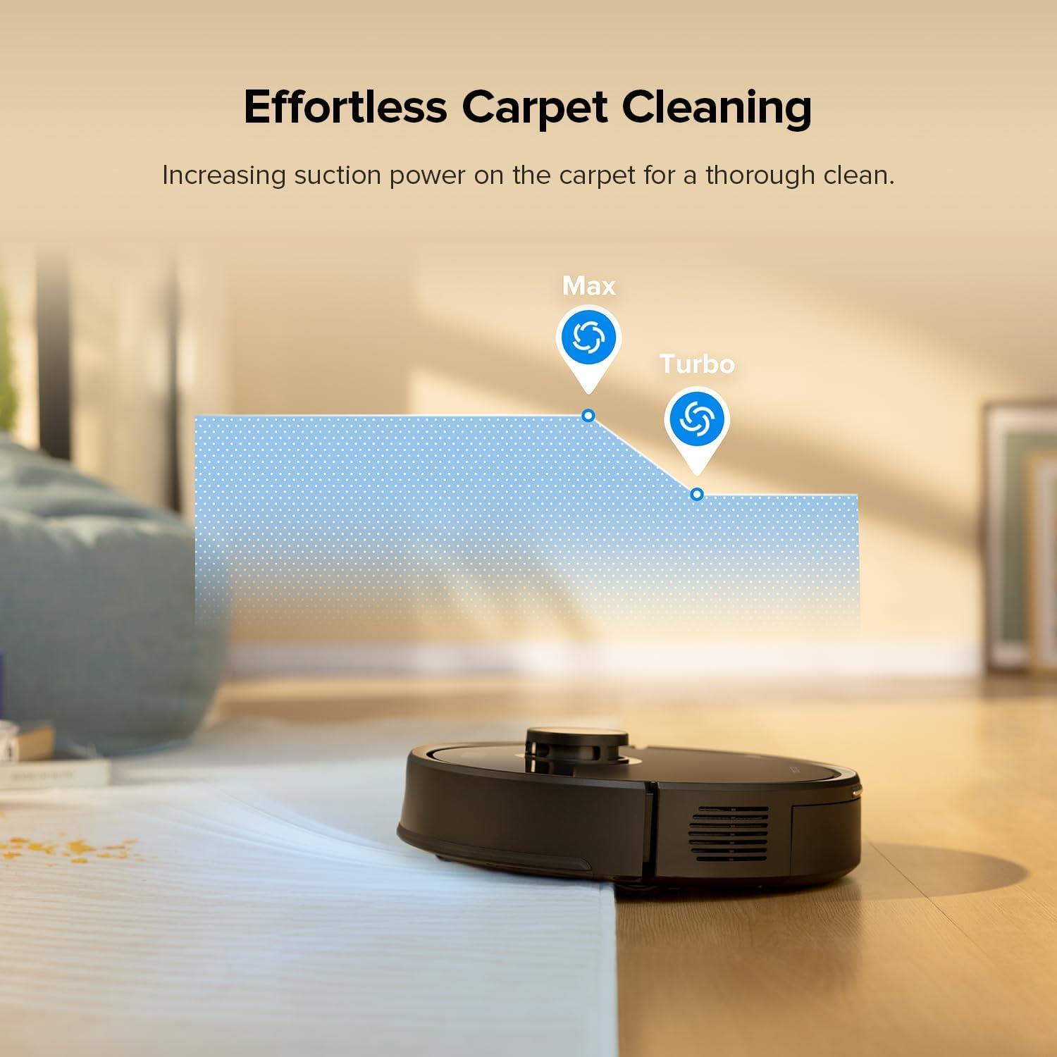 image:imageroborock Q7 L5 Robot Vacuum and Mop Combo 8000Pa Suction Upgraded from Q5 Pro Dual AntiTangle System LiDAR Navigation MultiLevel Mapping SelfCharging Robotic Vacuum Cleaner BlackQ7 M5 Black