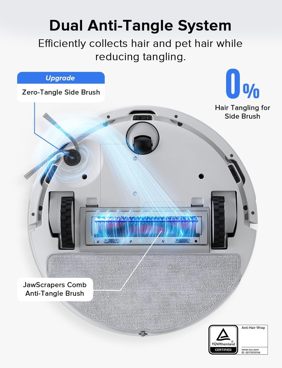 image:imageroborock Q7 L5 Robot Vacuum and Mop Combo 8000Pa Suction Upgraded from Q5 Pro Dual AntiTangle System LiDAR Navigation MultiLevel Mapping SelfCharging Robotic Vacuum Cleaner BlackQ7 L5 White