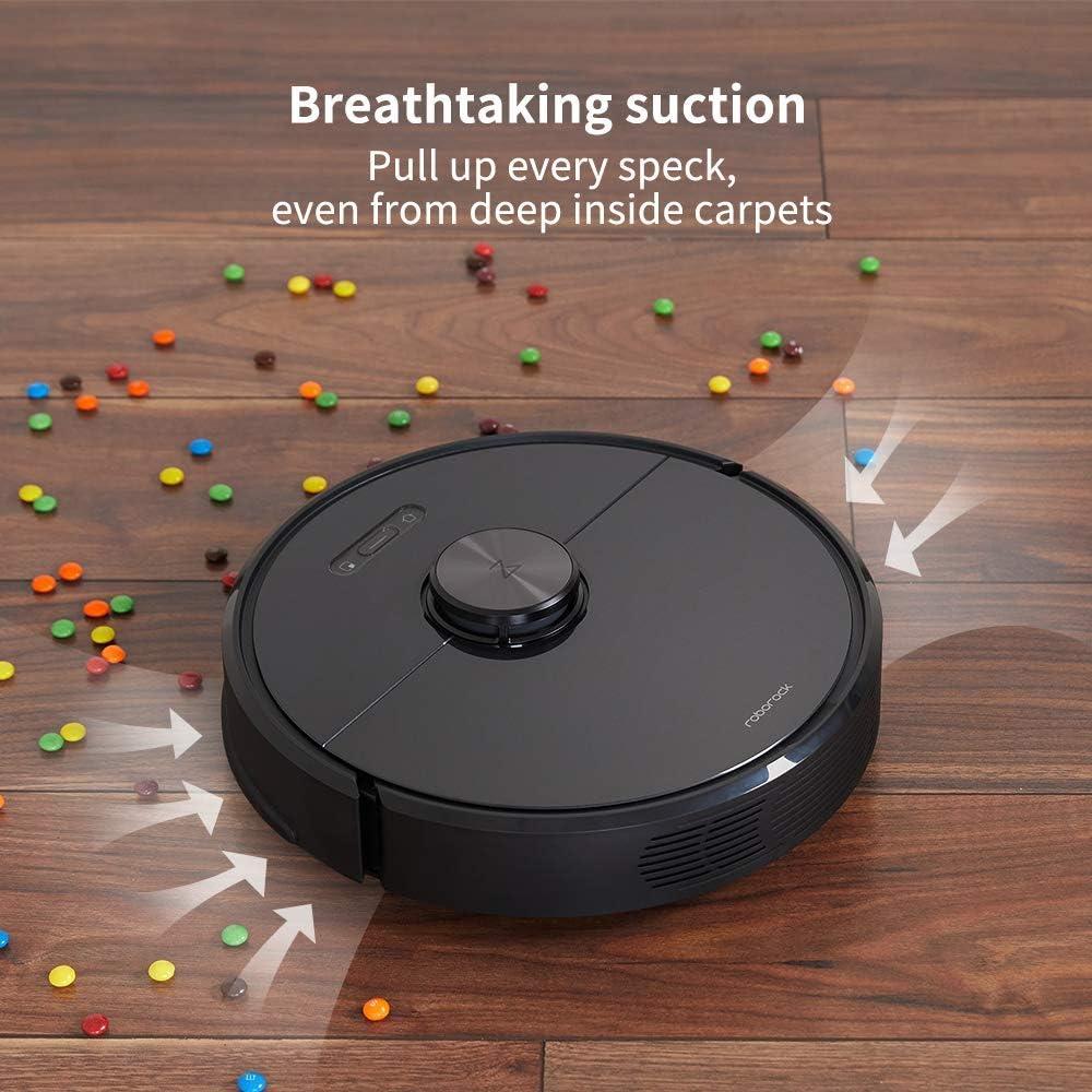image:imageroborock Q7 L5 Robot Vacuum and Mop Combo 8000Pa Suction Upgraded from Q5 Pro Dual AntiTangle System LiDAR Navigation MultiLevel Mapping SelfCharging Robotic Vacuum Cleaner BlackS6 Black