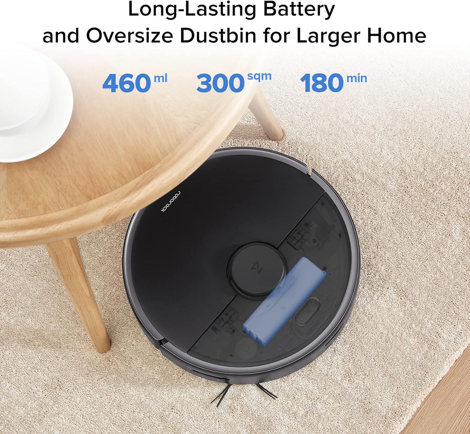 image:imageroborock Q7 L5 Robot Vacuum and Mop Combo 8000Pa Suction Upgraded from Q5 Pro Dual AntiTangle System LiDAR Navigation MultiLevel Mapping SelfCharging Robotic Vacuum Cleaner BlackS4 Max