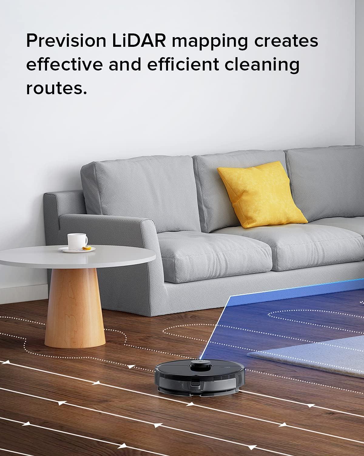 image:imageroborock Q7 L5 Robot Vacuum and Mop Combo 8000Pa Suction Upgraded from Q5 Pro Dual AntiTangle System LiDAR Navigation MultiLevel Mapping SelfCharging Robotic Vacuum Cleaner BlackS5 MAX Gray