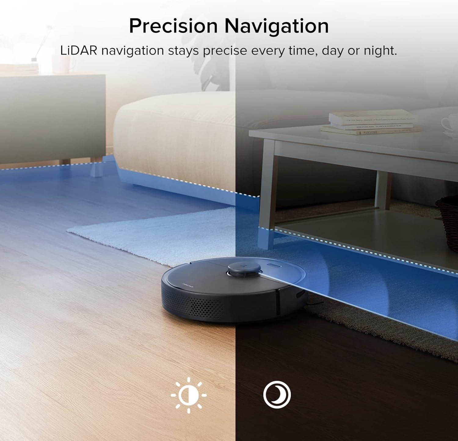 image:imageroborock Q7 L5 Robot Vacuum and Mop Combo 8000Pa Suction Upgraded from Q5 Pro Dual AntiTangle System LiDAR Navigation MultiLevel Mapping SelfCharging Robotic Vacuum Cleaner BlackS4 Max