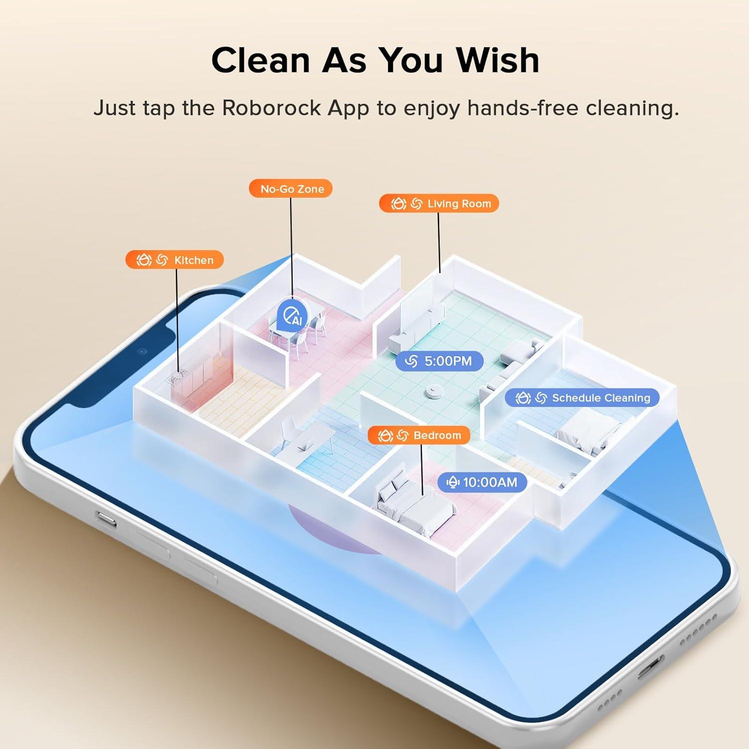 image:imageroborock Qrevo Curv S5X Robot Vacuum and Mop 18500Pa Suction ZeroTangling Design FlexiArm Side Brush Reactive Tech Obstacle Avoidance 10 Weeks SelfEmptying Auto Washing for Hard Floor CornerRoborock Qrevo Curv S5X