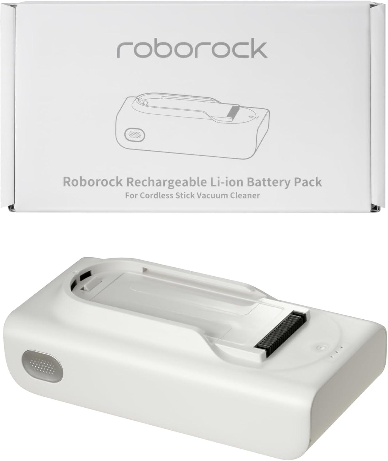 image:imageroborock Rechargeable Battery Pack for H60 Hub Pro and H60 Pro Cordless Vacuum Cleaner Stick Vacuum Cleaner for Home and Pet Hair AntiTangle Brush LED Dust Detection