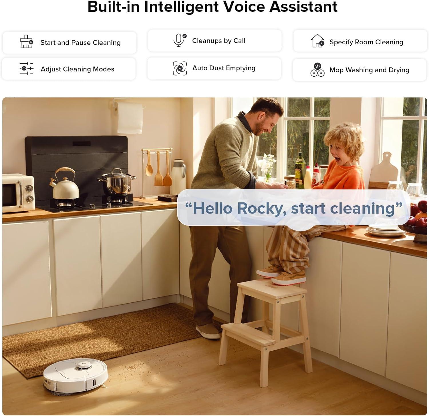 image:imageroborock S8 Max Ultra with Auto Water Refilling and Drainage System Robot Vacuum and Mop FlexiArm Design Smart Dirt Detection SelfEmptying 8000Pa Suction for Various Floors Pet Hair WhiteS8 MaxV Ultra with Refill and Drainage
