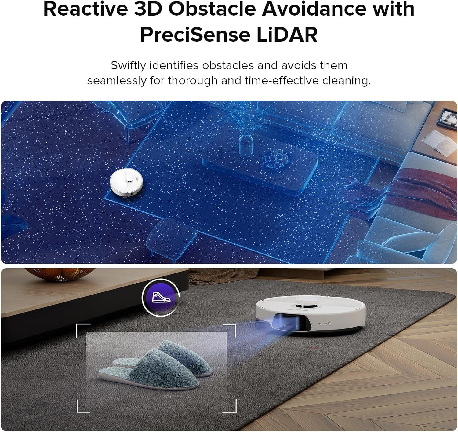 image:imageroborock S8 Max Ultra with Auto Water Refilling and Drainage System Robot Vacuum and Mop FlexiArm Design Smart Dirt Detection SelfEmptying 8000Pa Suction for Various Floors Pet Hair WhiteS8 Max Ultra with RDS