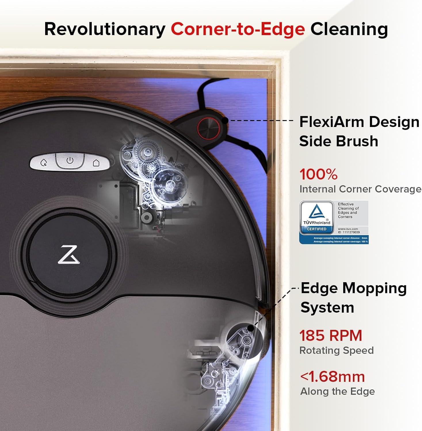 image:imageroborock S8 Max Ultra with Auto Water Refilling and Drainage System Robot Vacuum and Mop FlexiArm Design Smart Dirt Detection SelfEmptying 8000Pa Suction for Various Floors Pet Hair WhiteS8 Max Ultra Black