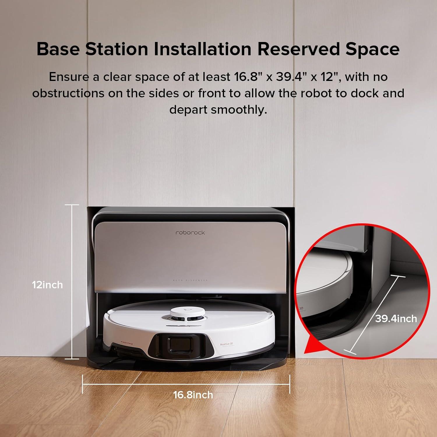 image:imageroborock S8 Max Ultra with Auto Water Refilling and Drainage System Robot Vacuum and Mop FlexiArm Design Smart Dirt Detection SelfEmptying 8000Pa Suction for Various Floors Pet Hair WhiteS8 Max Ultra with RDS