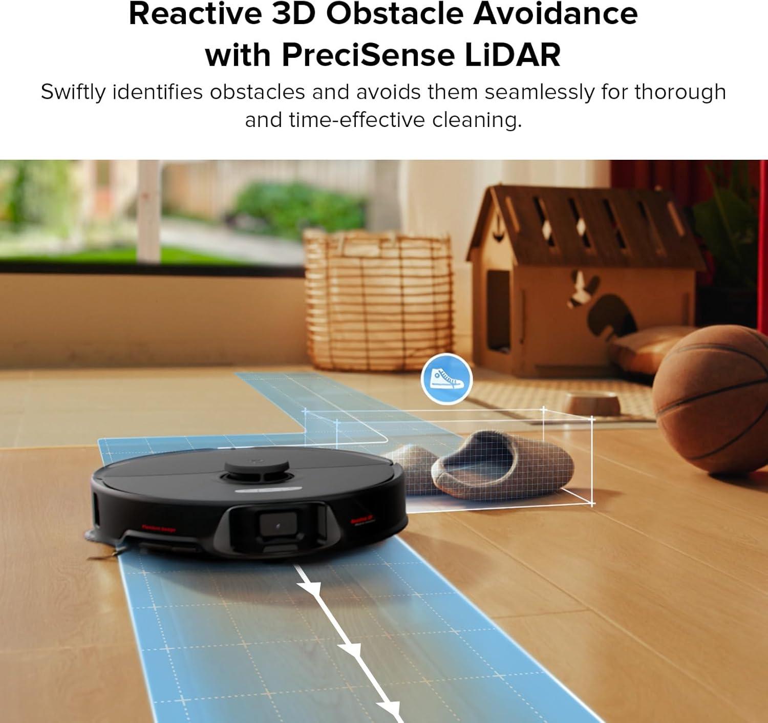 image:imageroborock S8 Max Ultra with Auto Water Refilling and Drainage System Robot Vacuum and Mop FlexiArm Design Smart Dirt Detection SelfEmptying 8000Pa Suction for Various Floors Pet Hair WhiteS8 Max Ultra Black