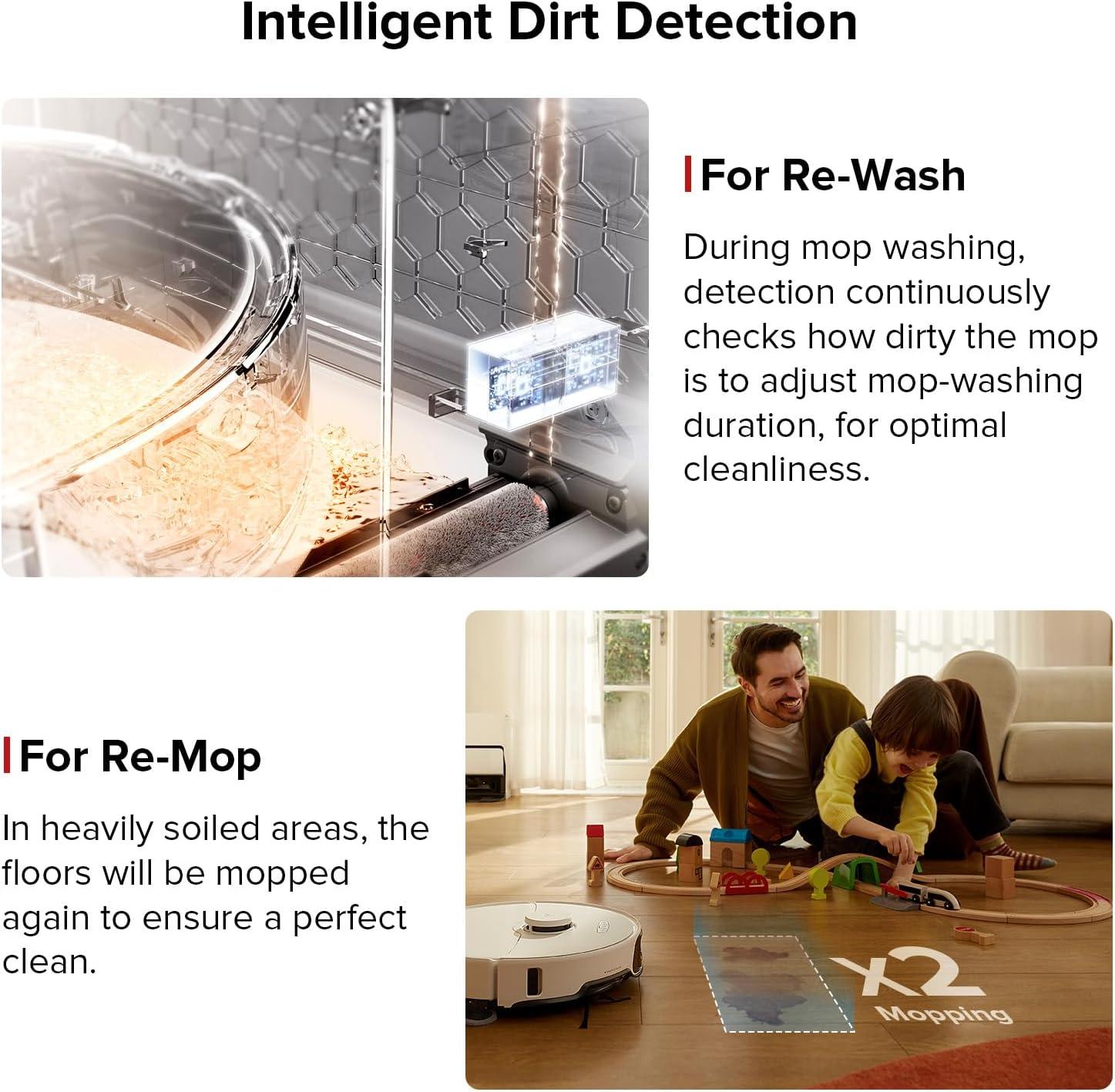 image:imageroborock S8 Max Ultra with Auto Water Refilling and Drainage System Robot Vacuum and Mop FlexiArm Design Smart Dirt Detection SelfEmptying 8000Pa Suction for Various Floors Pet Hair WhiteS8 Max Ultra White