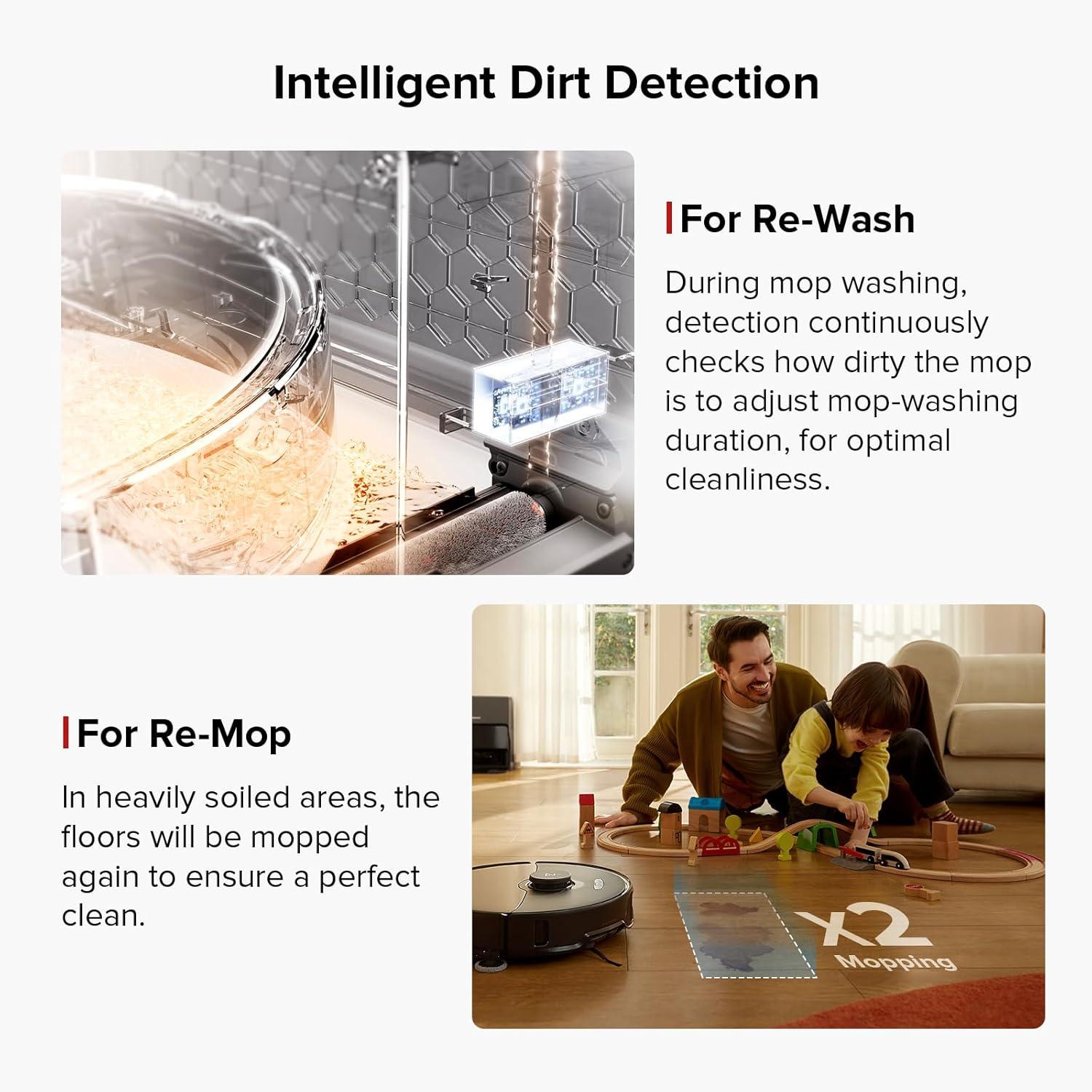 image:imageroborock S8 Max Ultra with Auto Water Refilling and Drainage System Robot Vacuum and Mop FlexiArm Design Smart Dirt Detection SelfEmptying 8000Pa Suction for Various Floors Pet Hair WhiteS8 Max Ultra Black